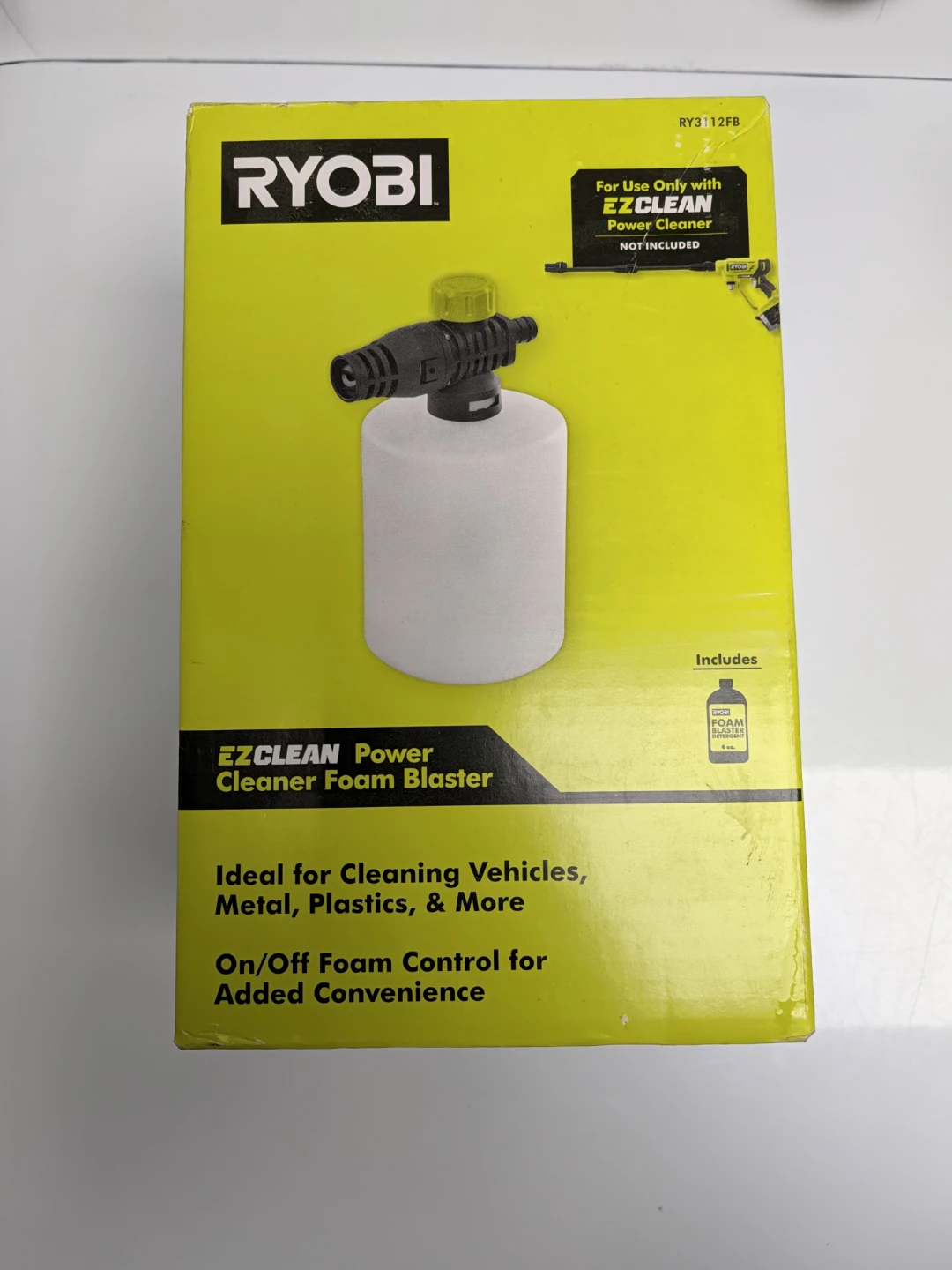 Ryobi EZClean Power Cleaner Foam Blaster - photo 3