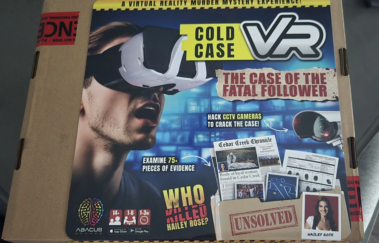Abacus Brands Cold Case VR The Case of the Fatal Follower