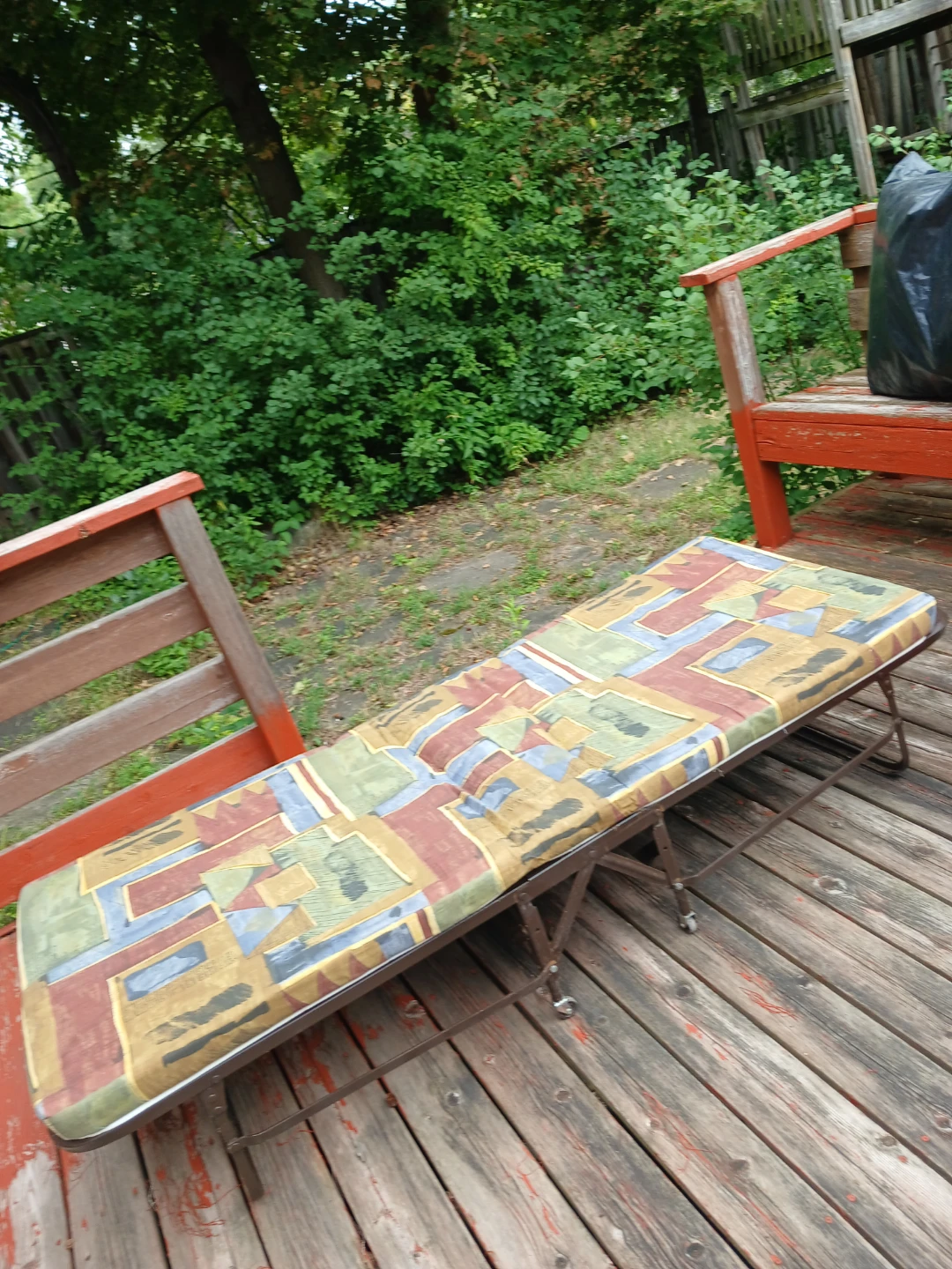 Folding Cot / portable bed with matress - photo 3