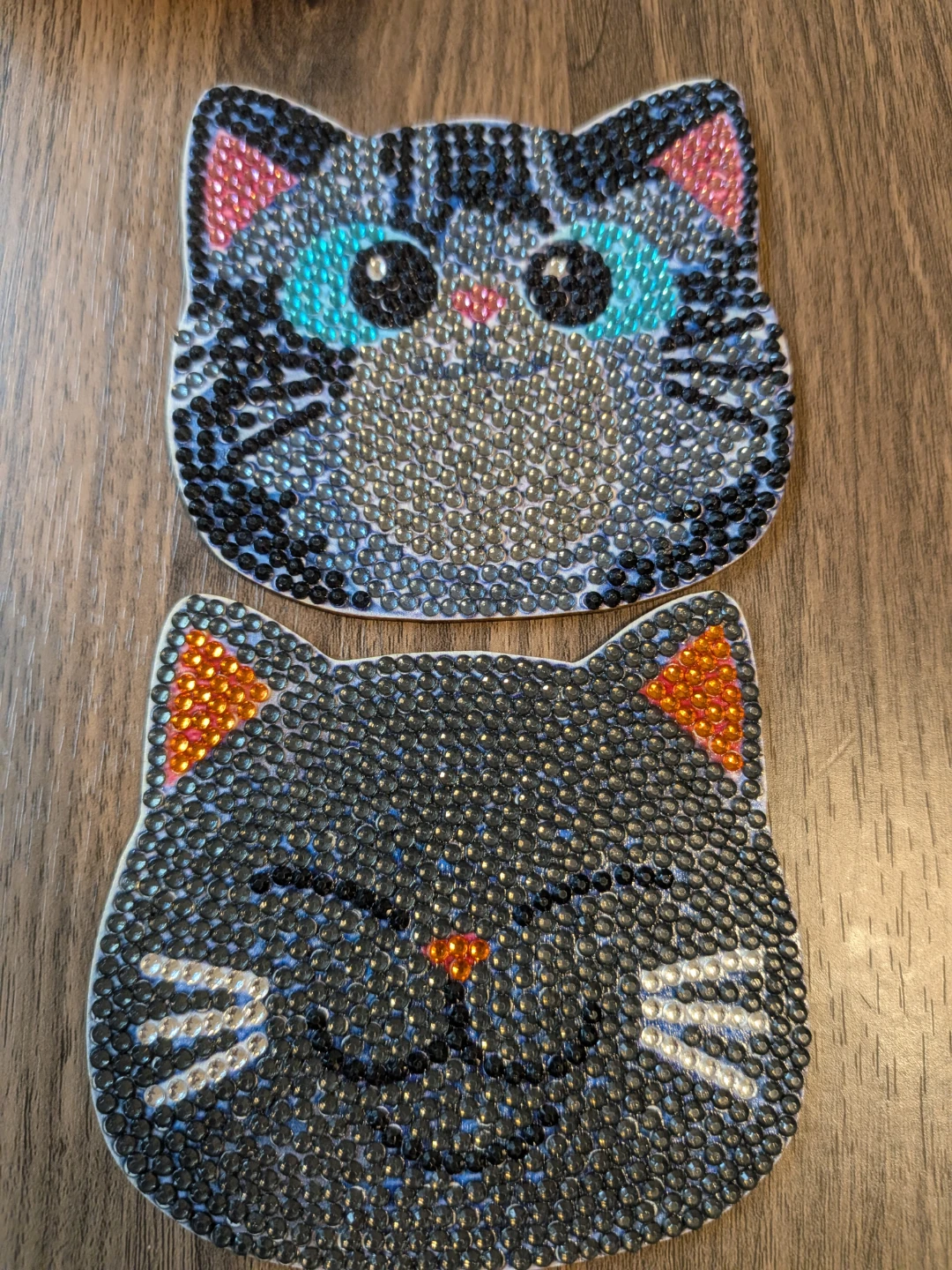 Diamond Art Cat Coasters Set with Holder - photo 5