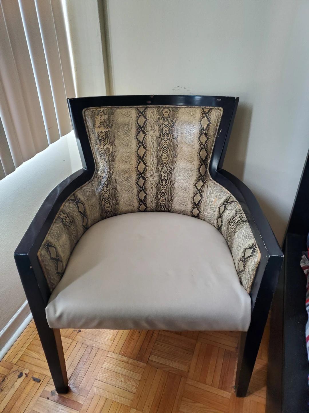 Armchair with Snakeskin Pattern