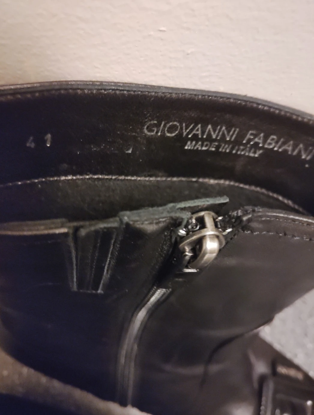 Giovanni Fabiani Italian Black Leather Ankle Boots - photo 4
