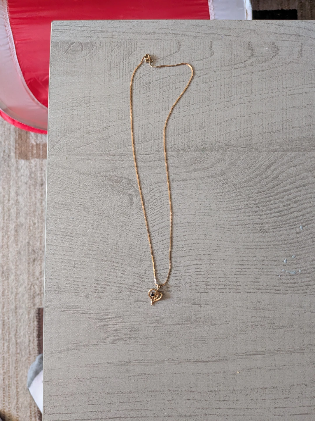 10K Gold Heart Pendant Necklace