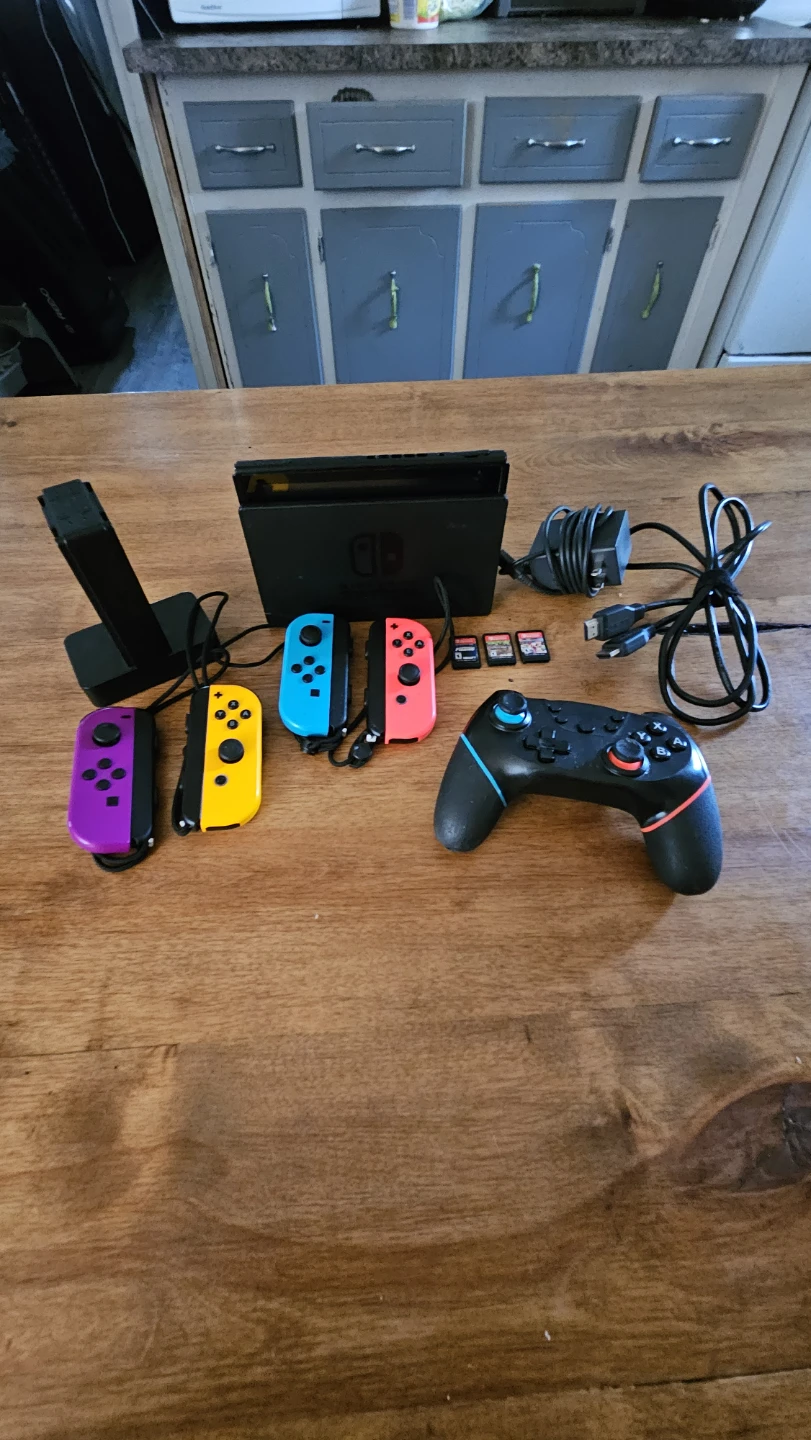 Nintendo Switch Console with Games and Accessories