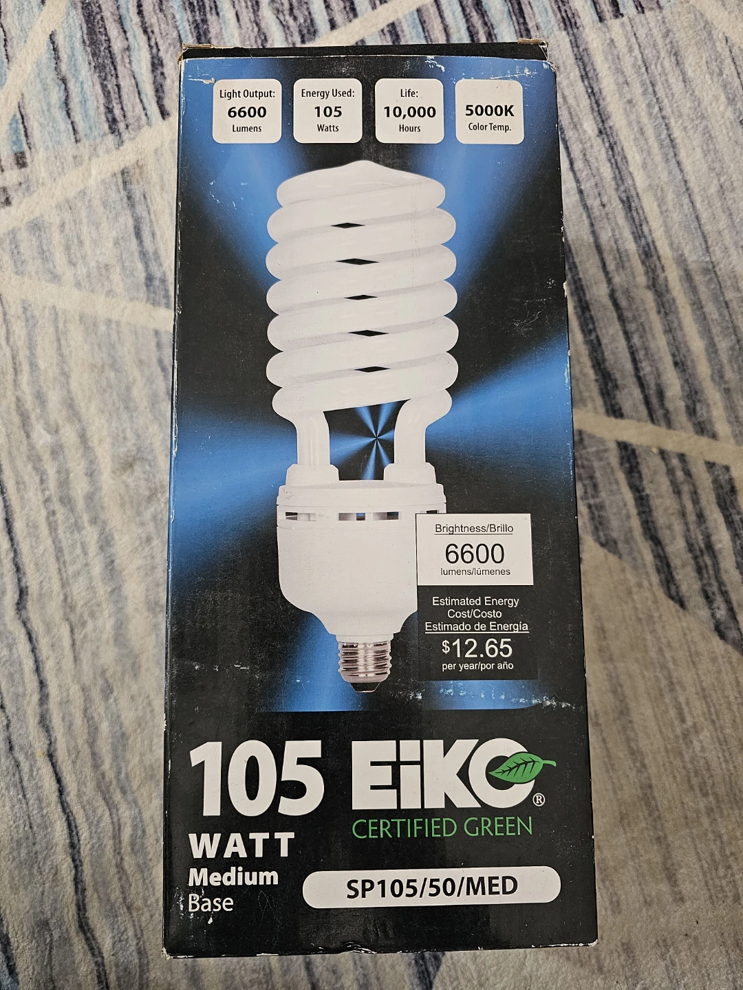 Eiko 105 Watt Medium Base Compact Fluorescent Light Bulb