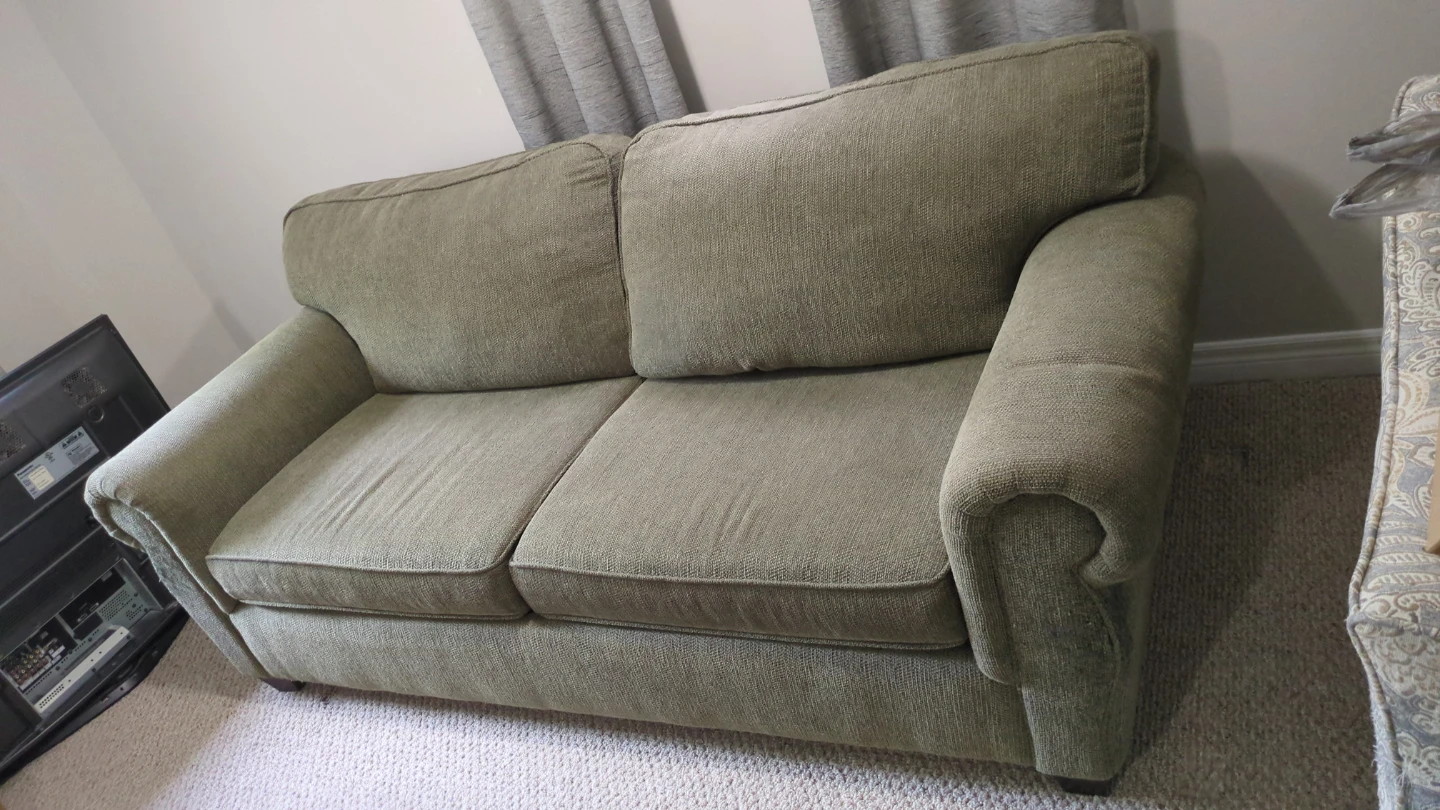 Green Two-Seater Sofa - photo 3