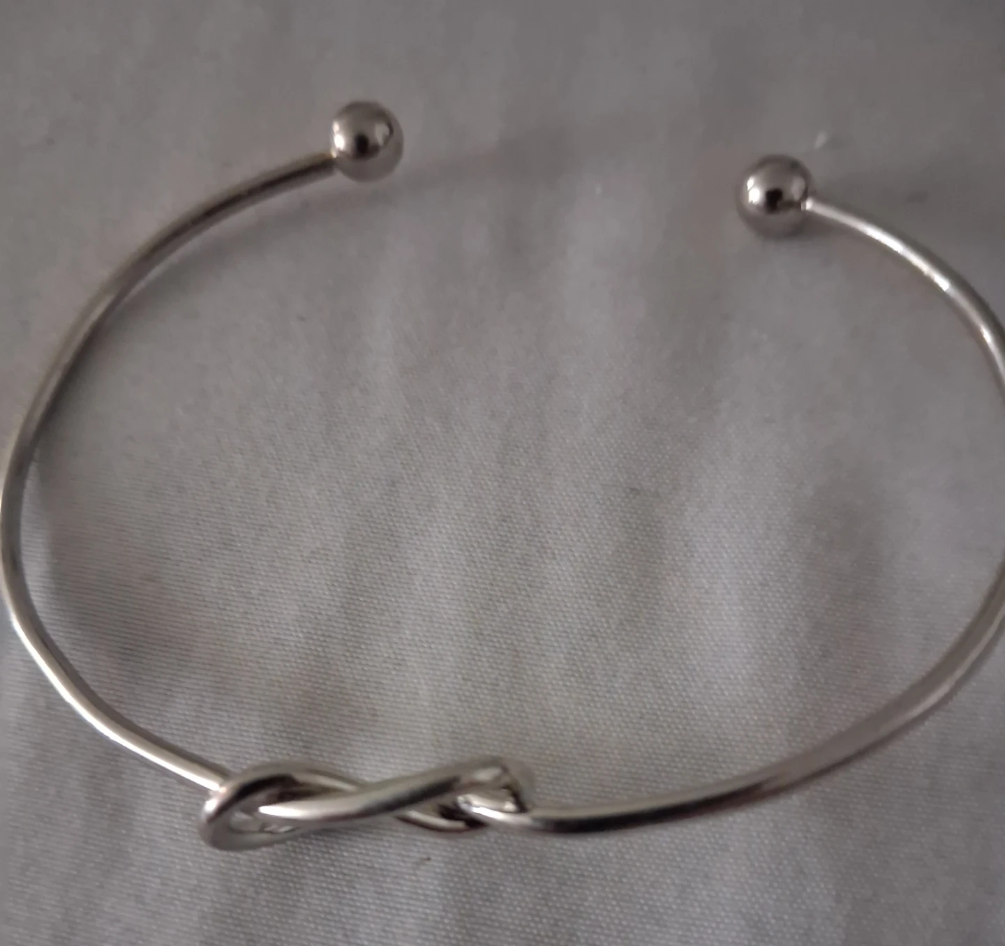 Silver tone necklace and bracelet set - photo 5