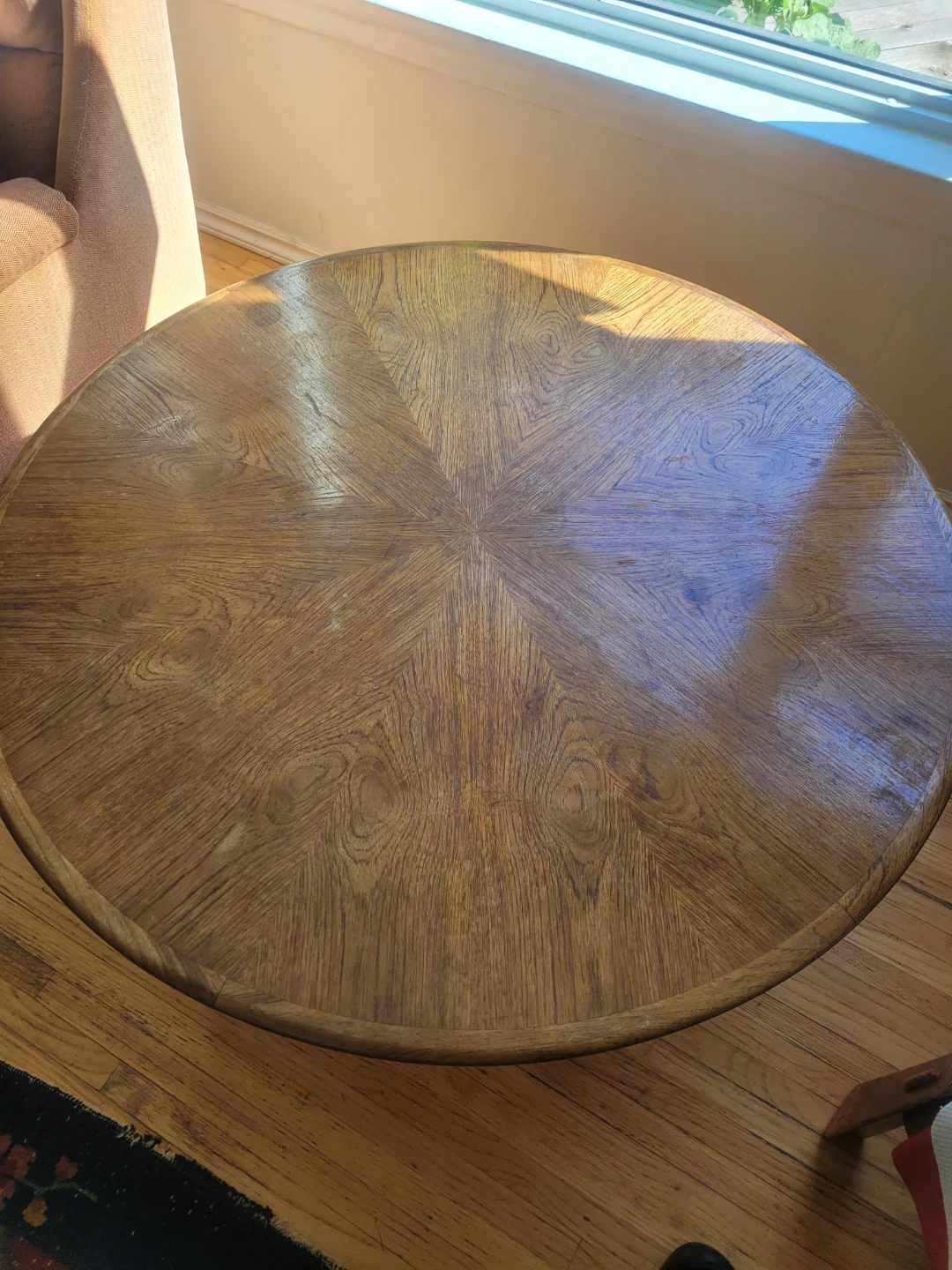 Round teak Coffee Table - photo 3