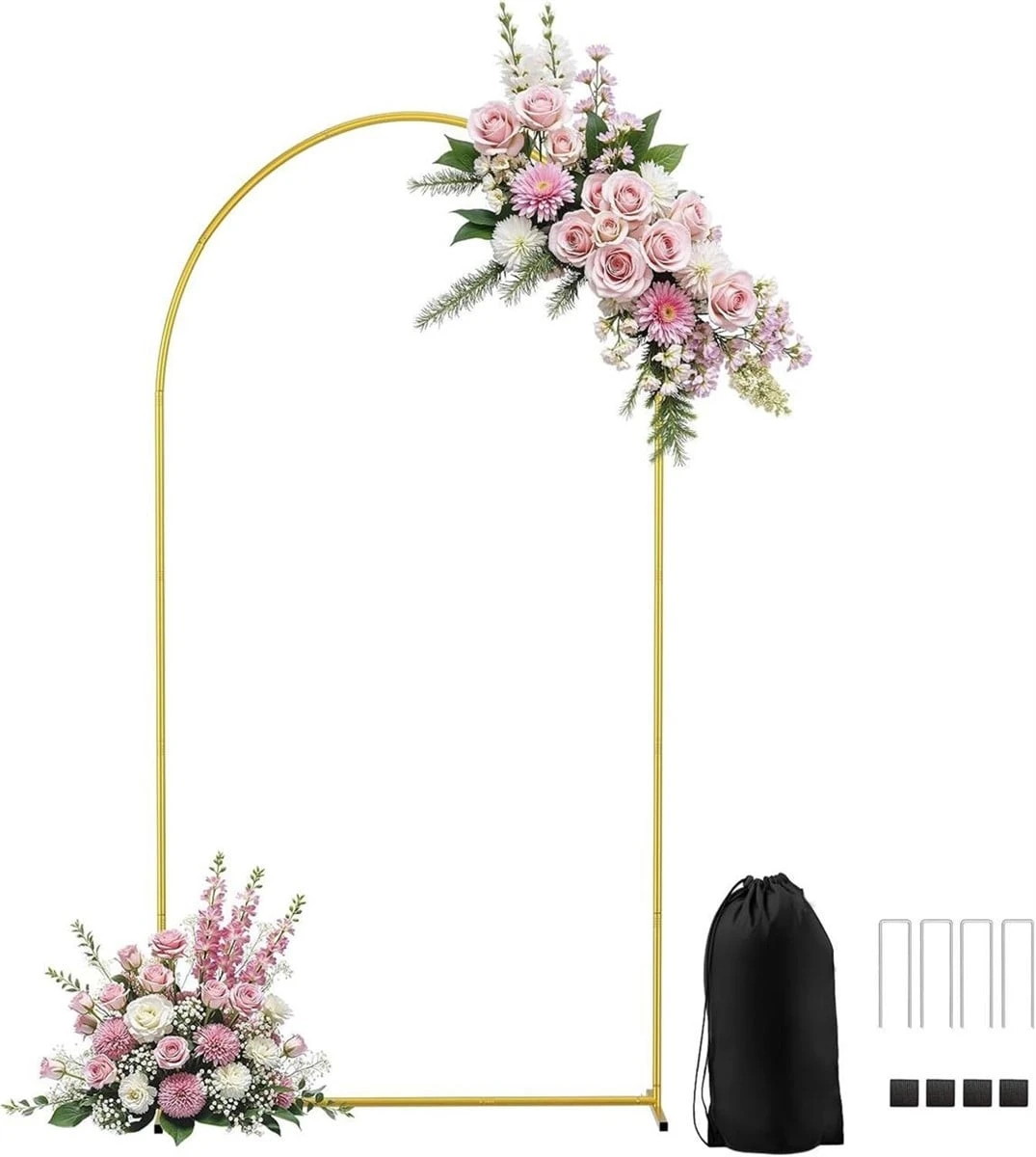 Gold Metal Arch Rental - Perfect for Weddings & Events - photo 2