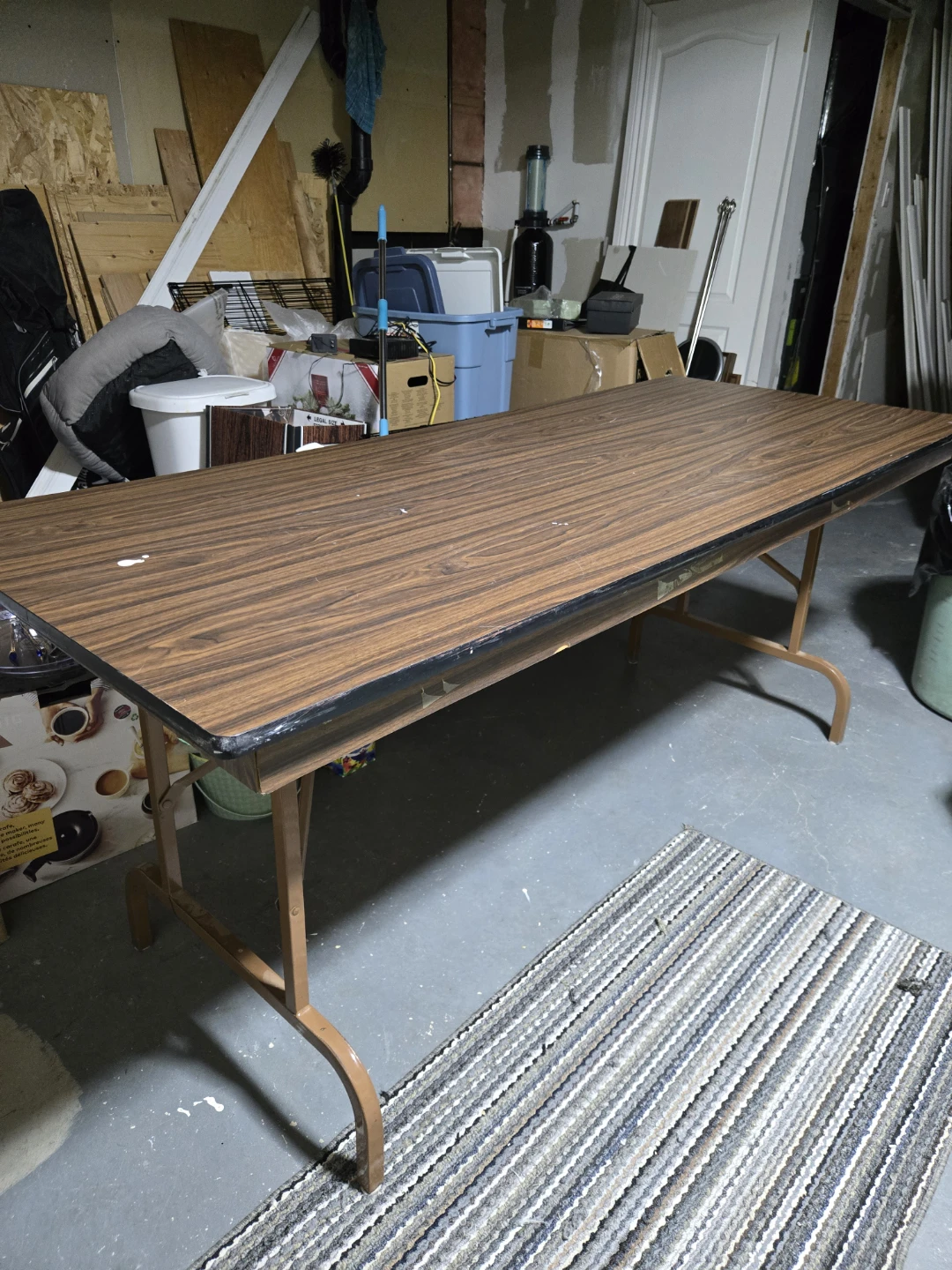 Folding Table - Wood Grain Top