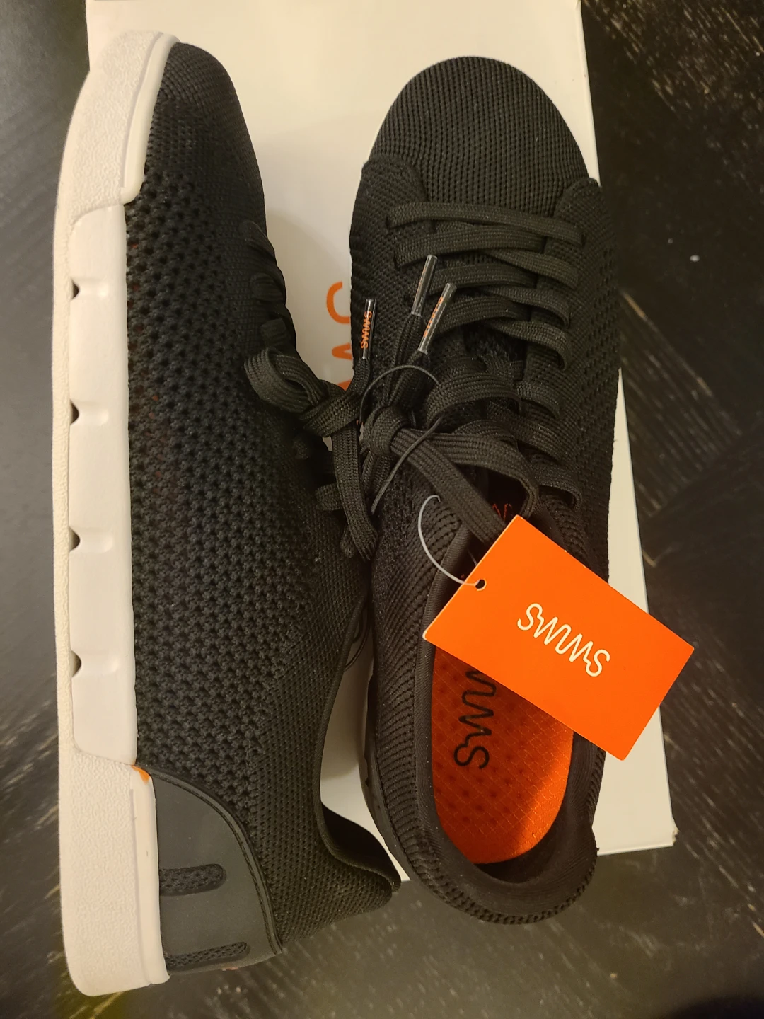 SWMS Breeze Tennis Knit Shoes - Black - Size 10