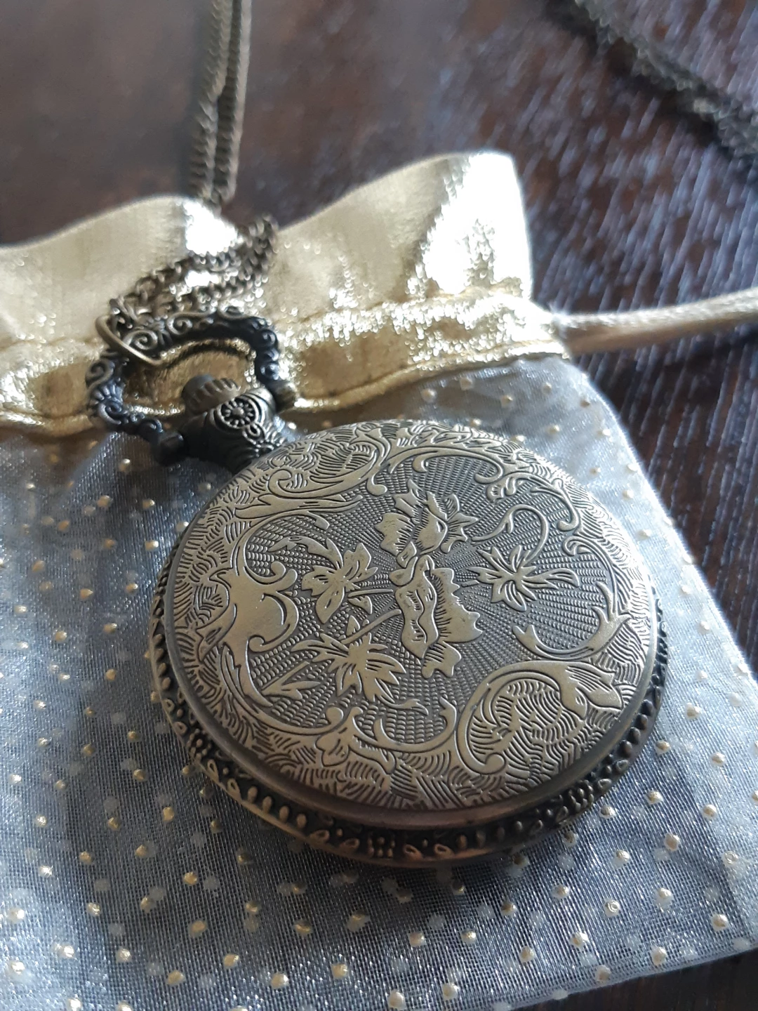 JewelryWe Vintage Inspired Pocket Watch Pendant Necklace - photo 5