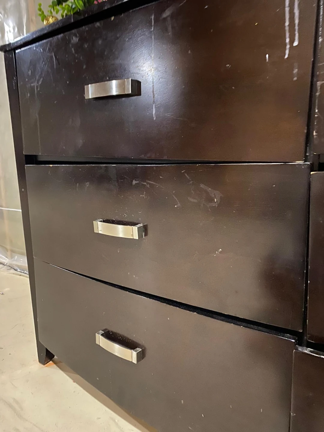 Dark Brown Dresser with Mirror - photo 2