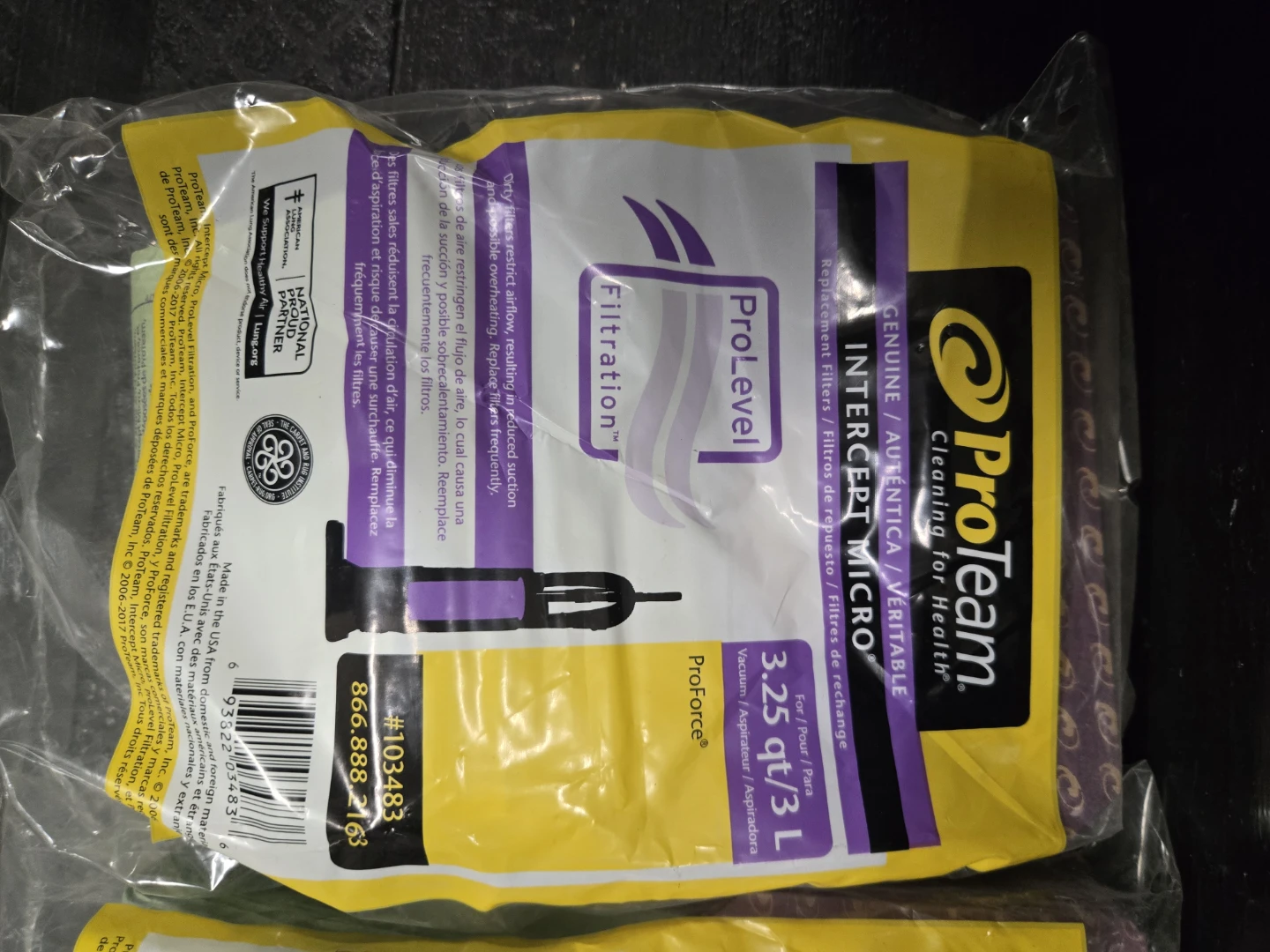 Bulk 90x ProTeam Intercept Vacuum Filter Bags 103483 - photo 2