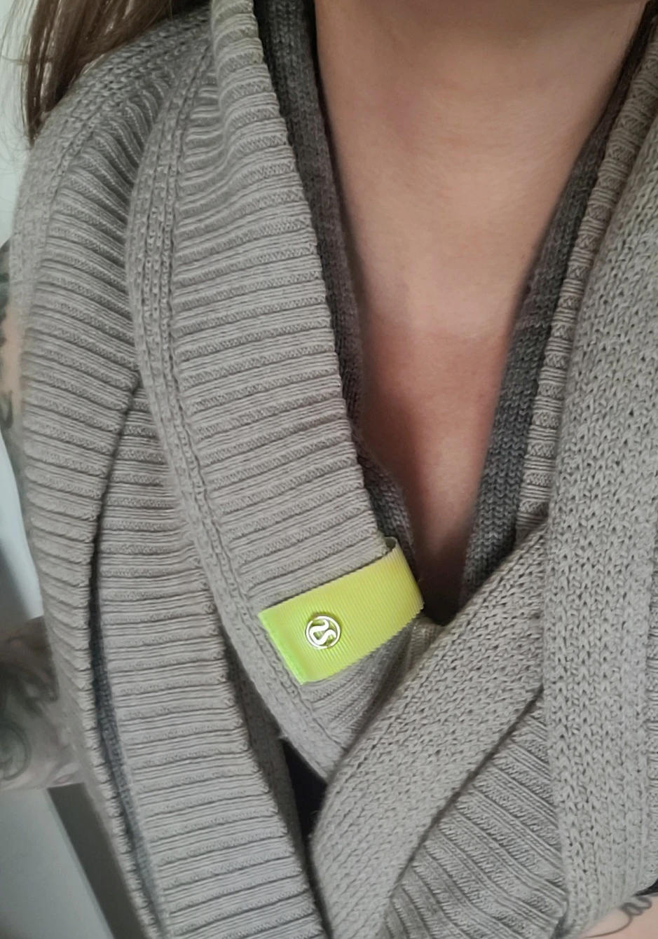 Lululemon Grey Knit Scarf