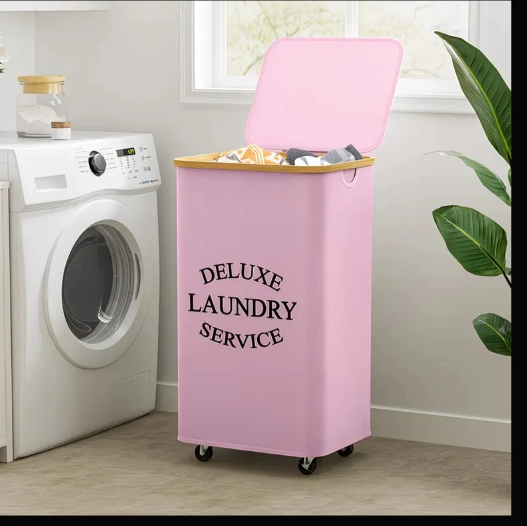 Deluxe Laundry Service Hamper with Lid - photo 2