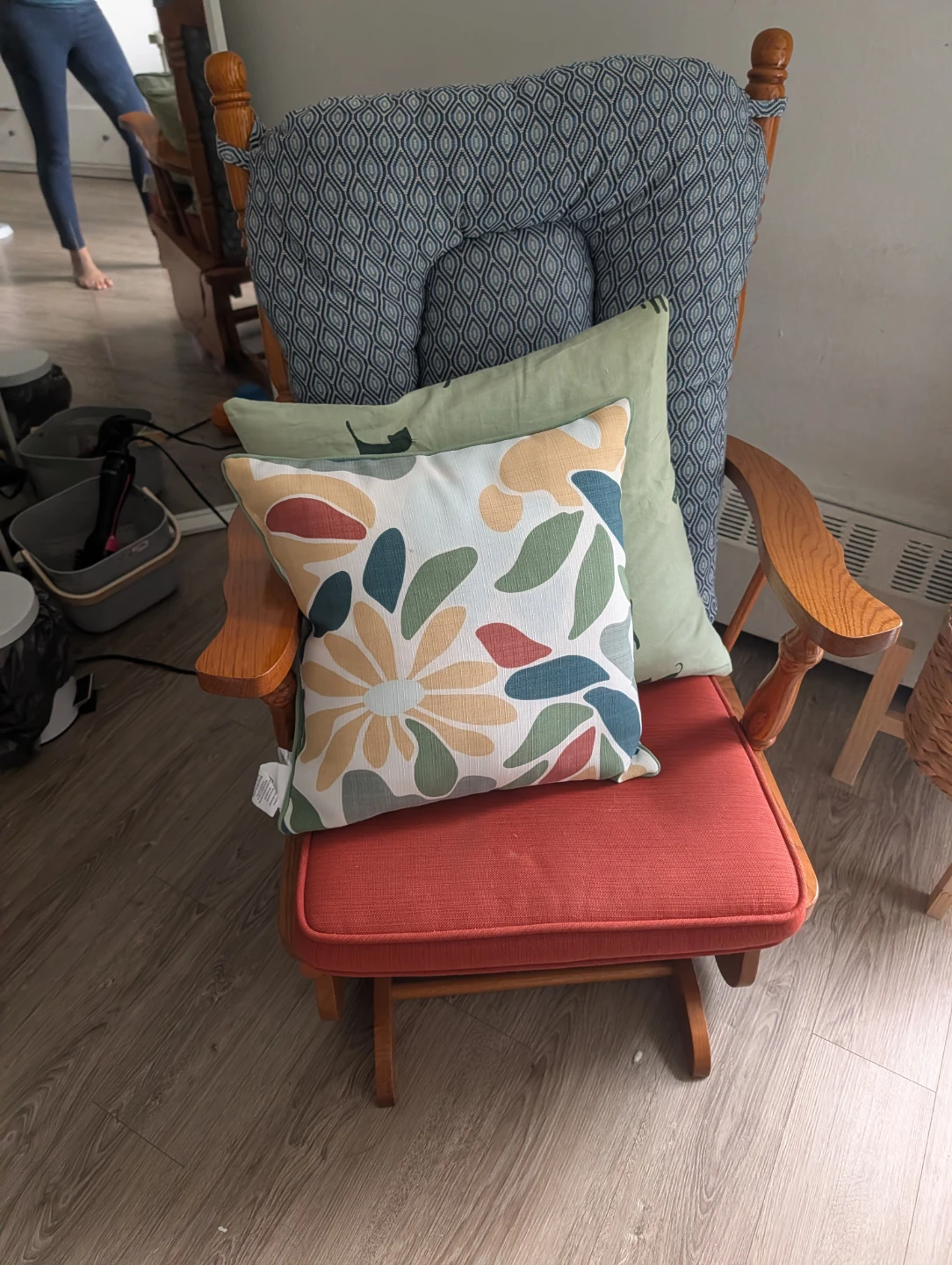 Wooden Glider Rocking Chair - photo 2