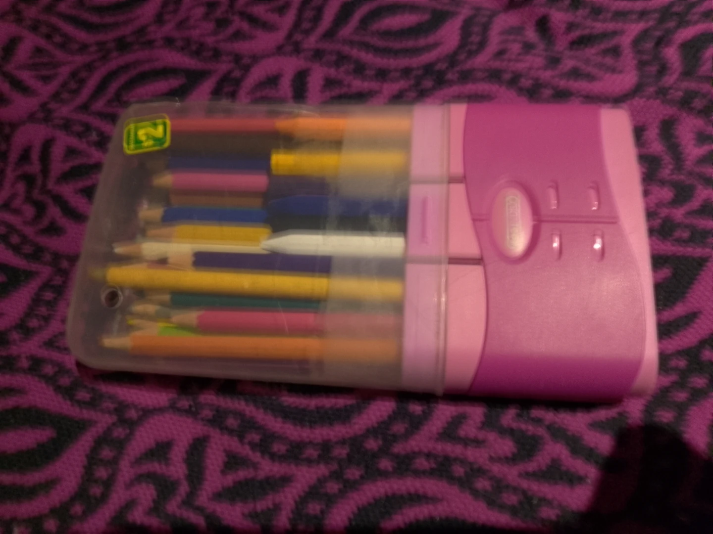 Pencil Case with Coloured Pencils