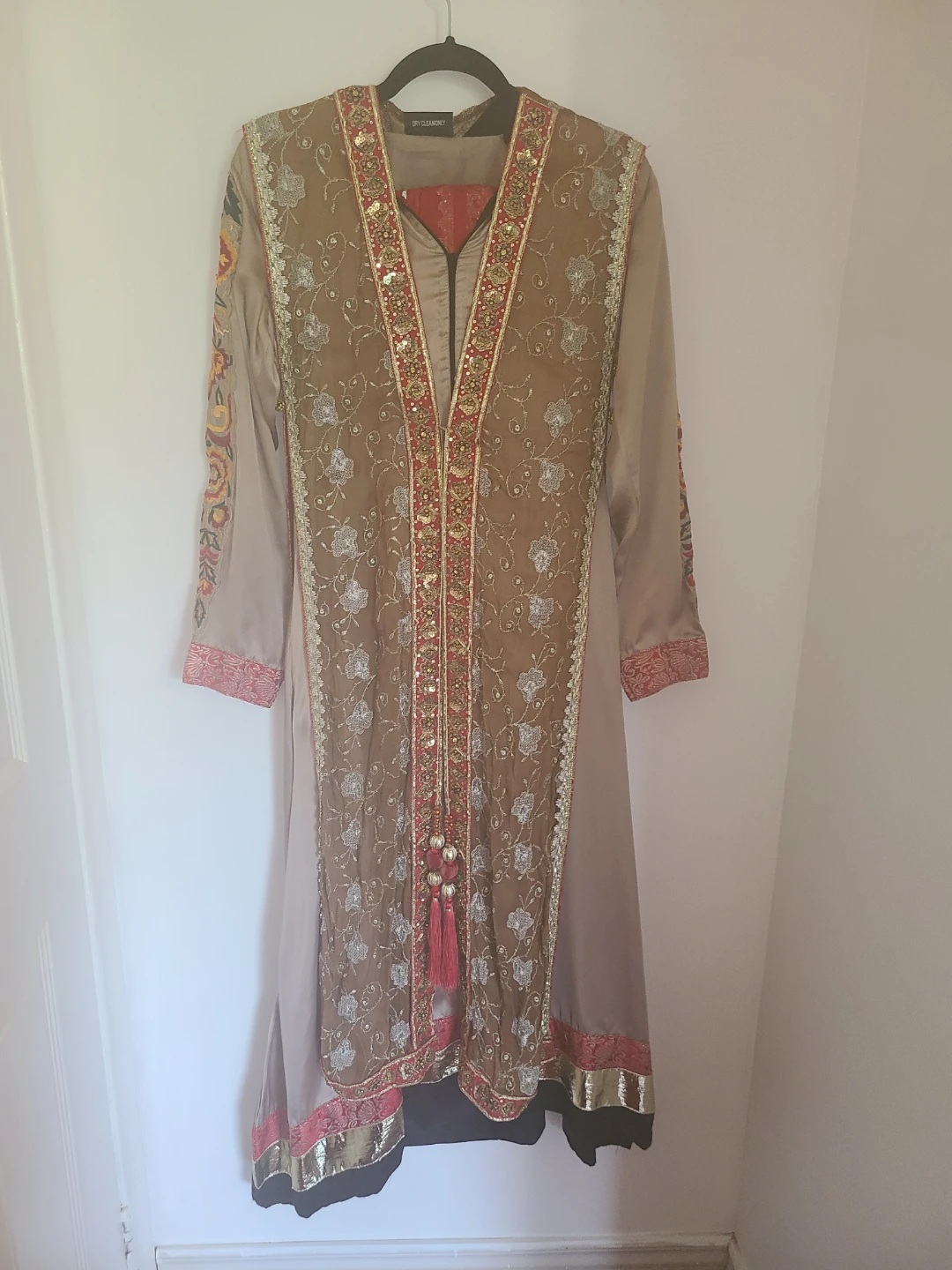 Embroidered Kurti and Pants Set with Dupatta