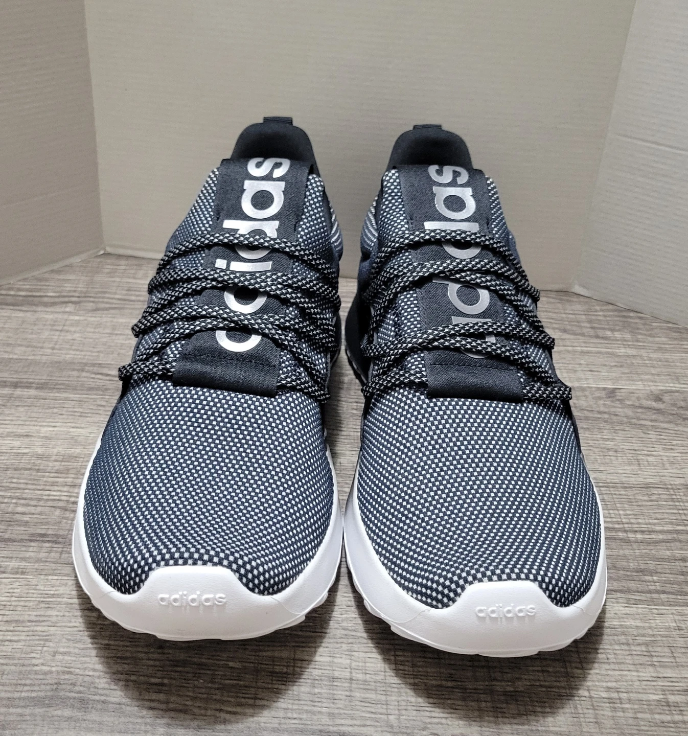 Adidas Lite Racer. Running Shoes Black/White Men's Size 11 - photo 3