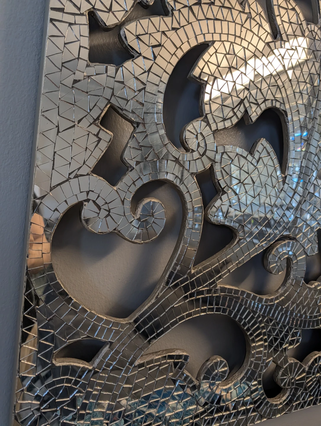 Silver Mosaic Wall Art Panel - photo 3