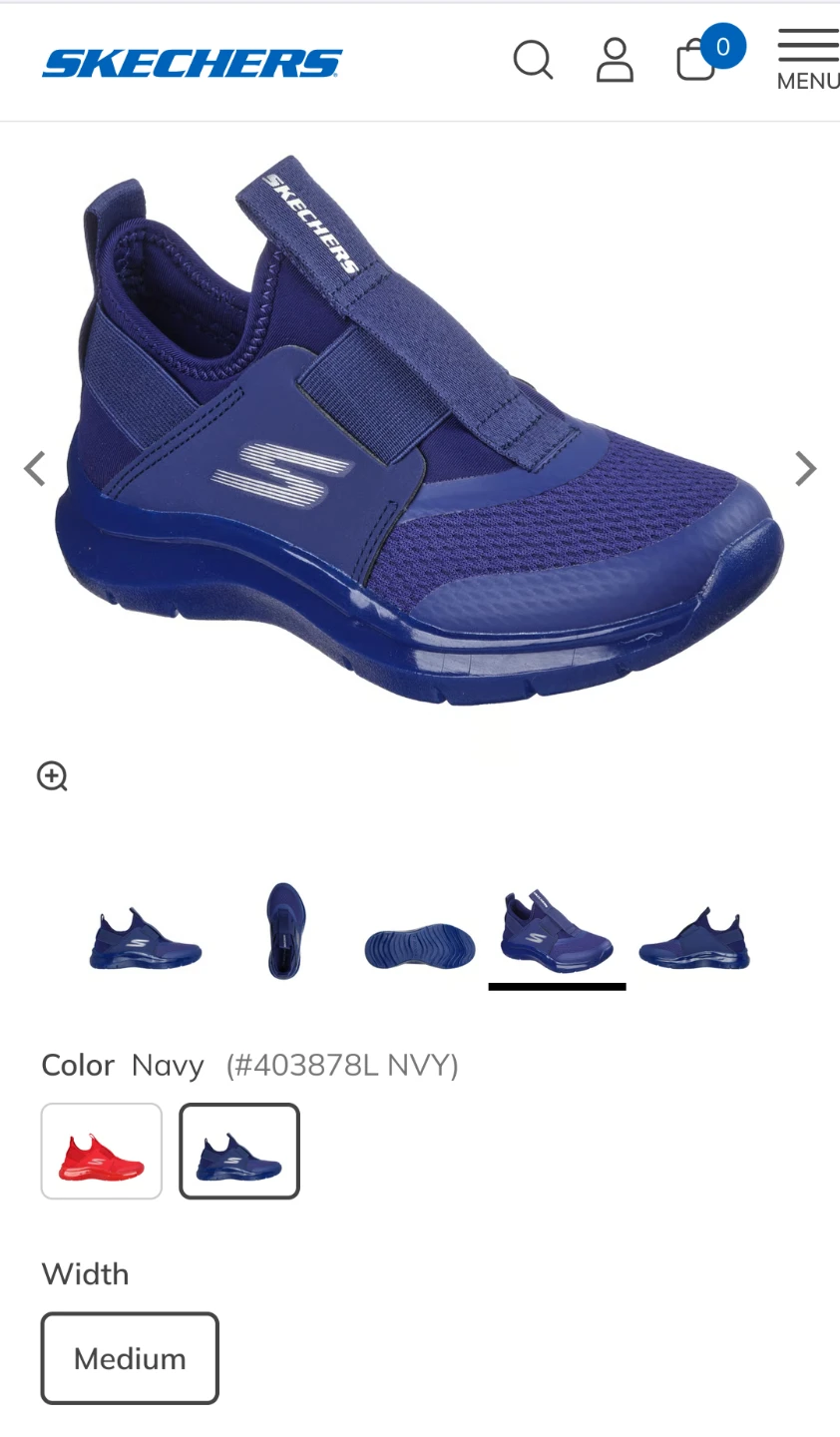 Skechers Kids Size 3 Slip on Shoes