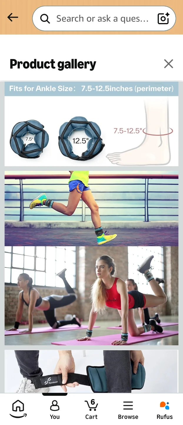 Sportneer Ankle Weights - 10 LBS Set - photo 3