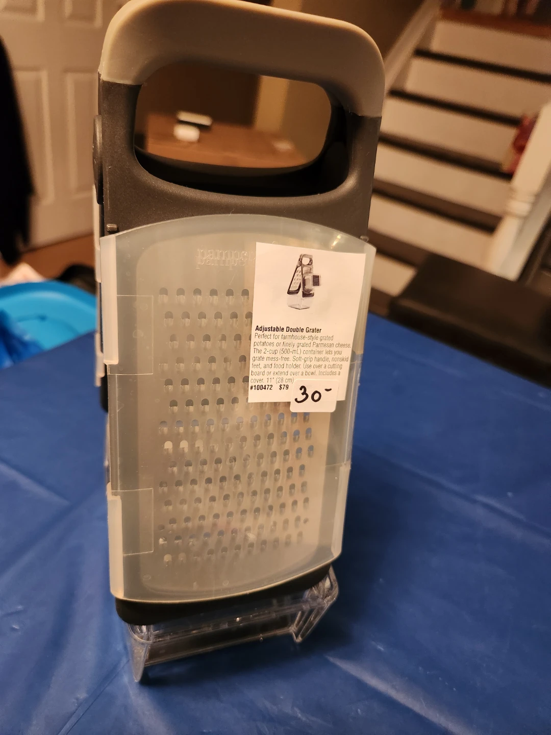 Pampered Chef Adjustable Double Grater with Container - photo 2