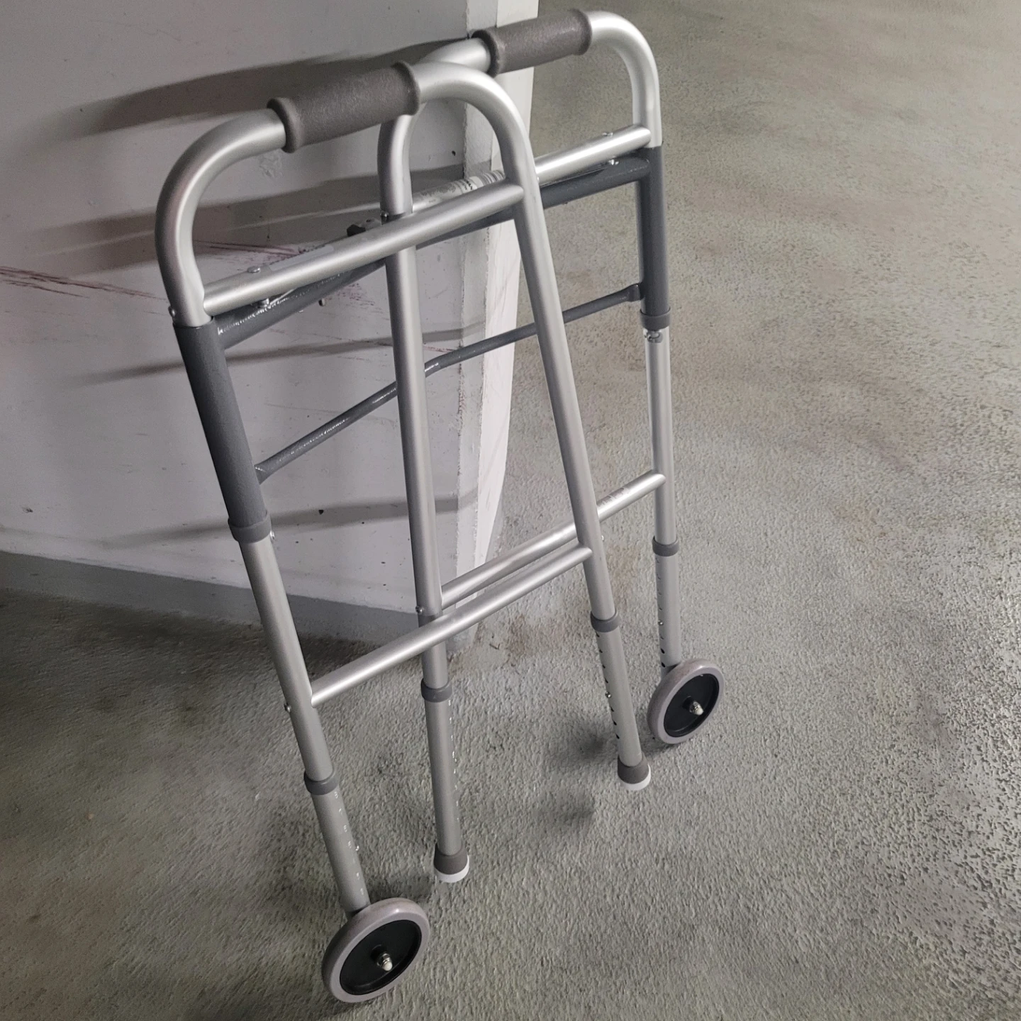 GUARDIAN FOLDING WALKER with  2 Wheels
