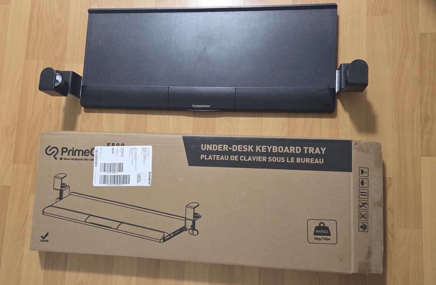 PrimeCables Under-Desk Keyboard Tray