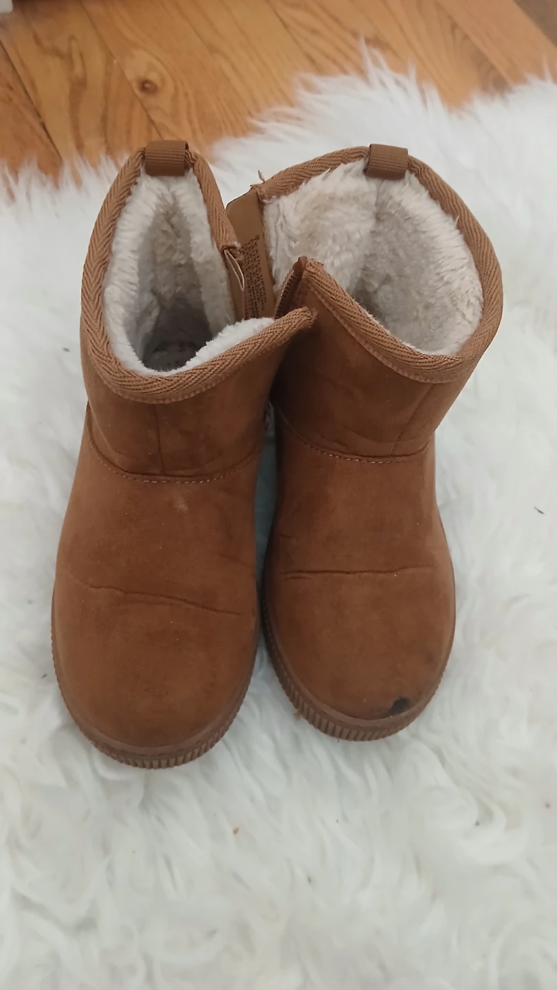 Brown Toddler Boots with Fuzzy Lining - photo 2