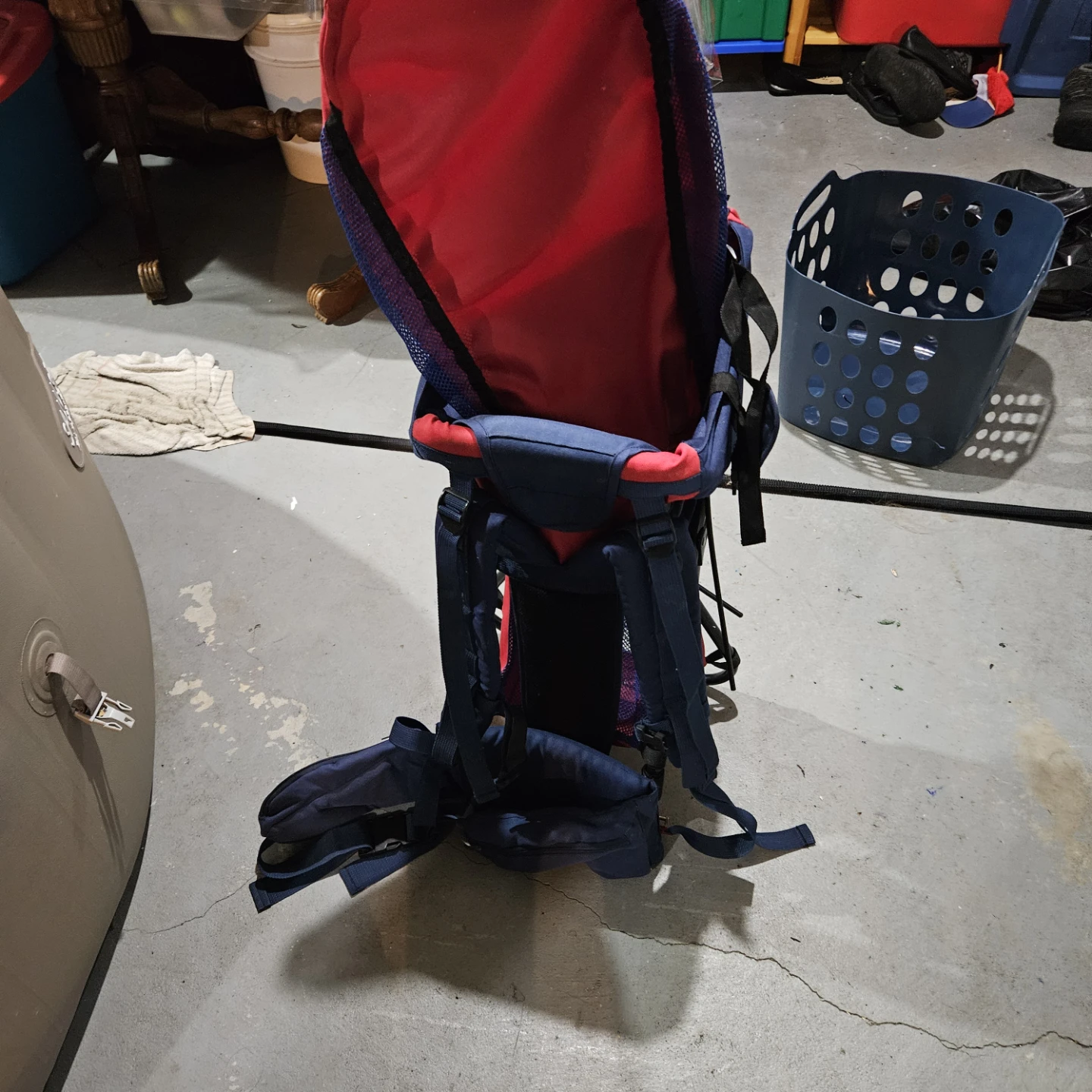 Blue and Red Child Carrier Backpack - photo 2