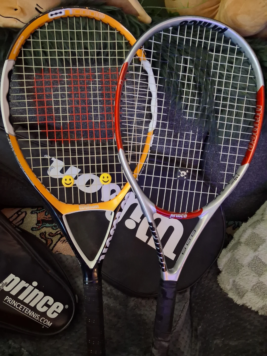 Wilson and Prince Tennis Racquets with Covers - photo 4