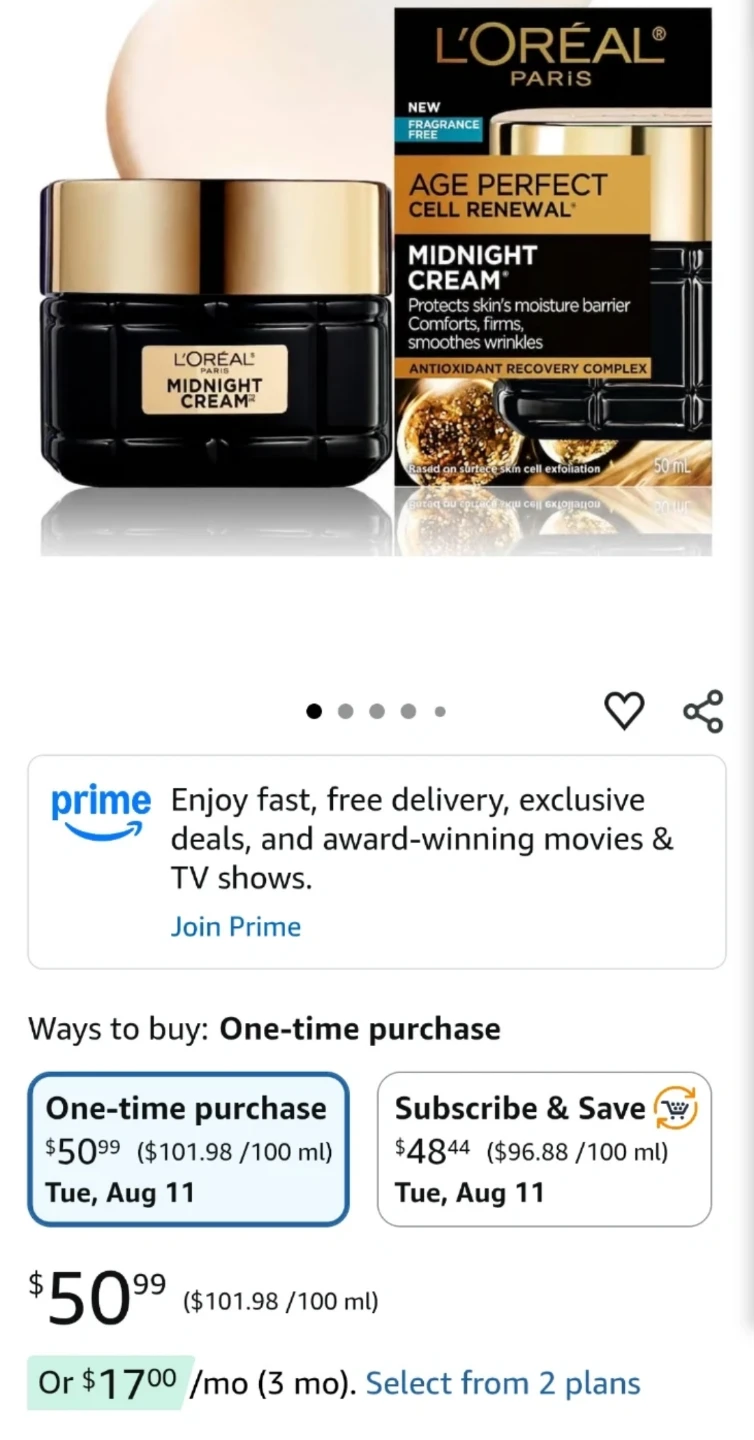L'Oreal Midnight cream NEW IN BOX - photo 2