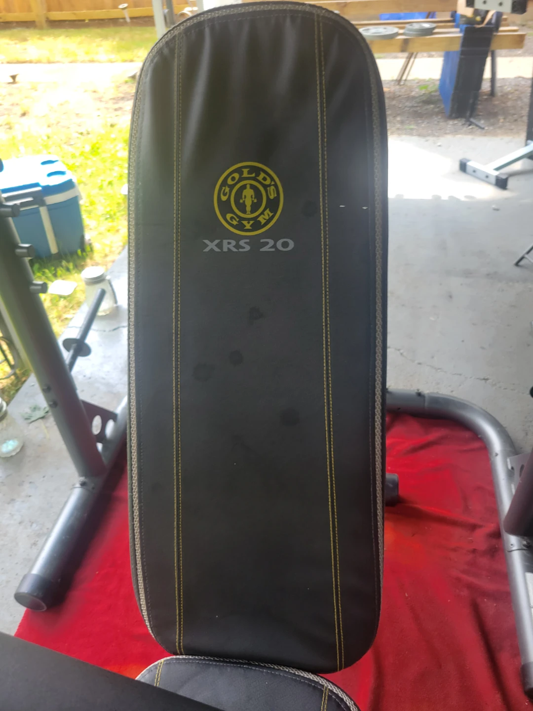 GOLD'S GYM  SQUAT RACK AND 6 POSITIONS ADJUSTABLE BENCH - photo 4