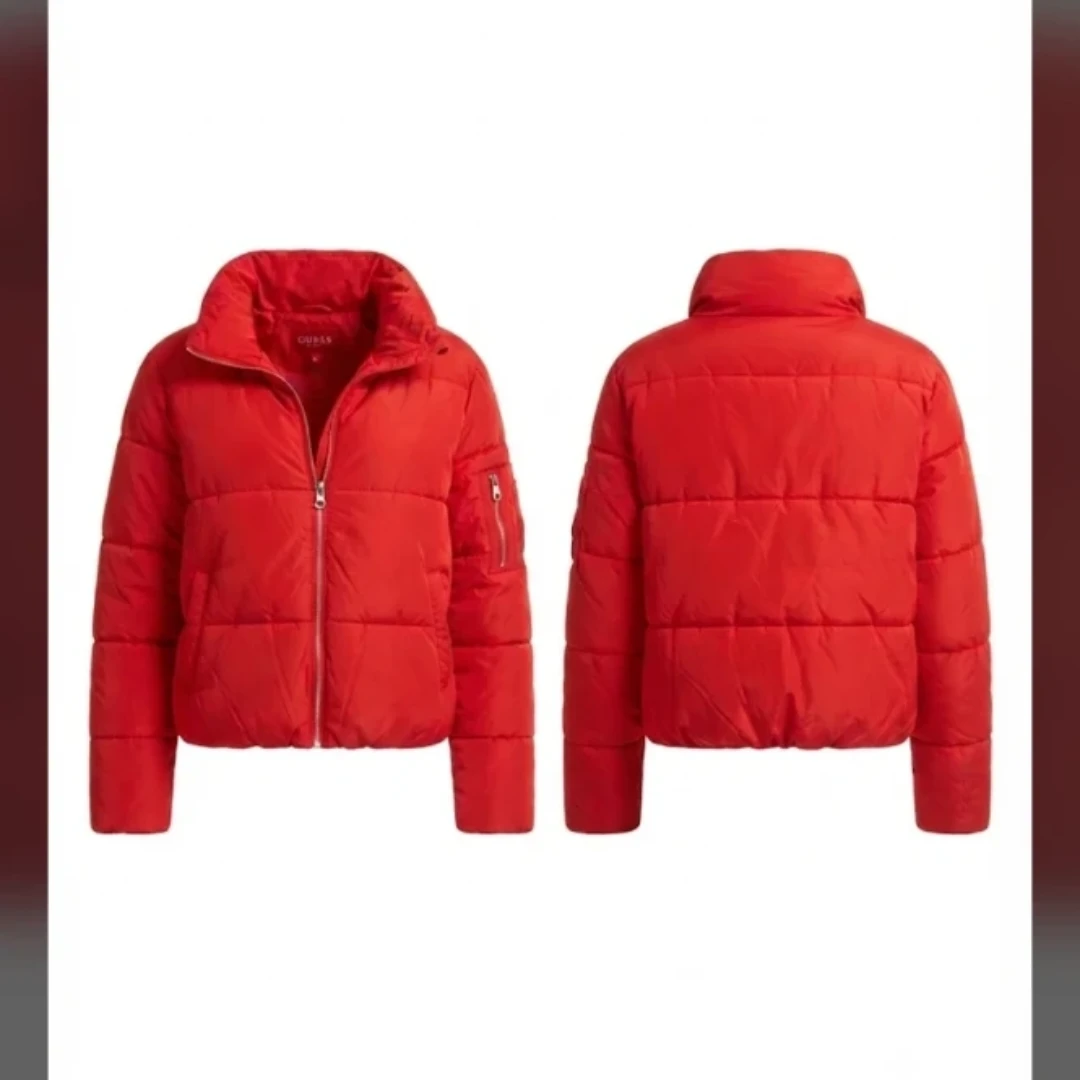 Guess Puffer Jacket - Red