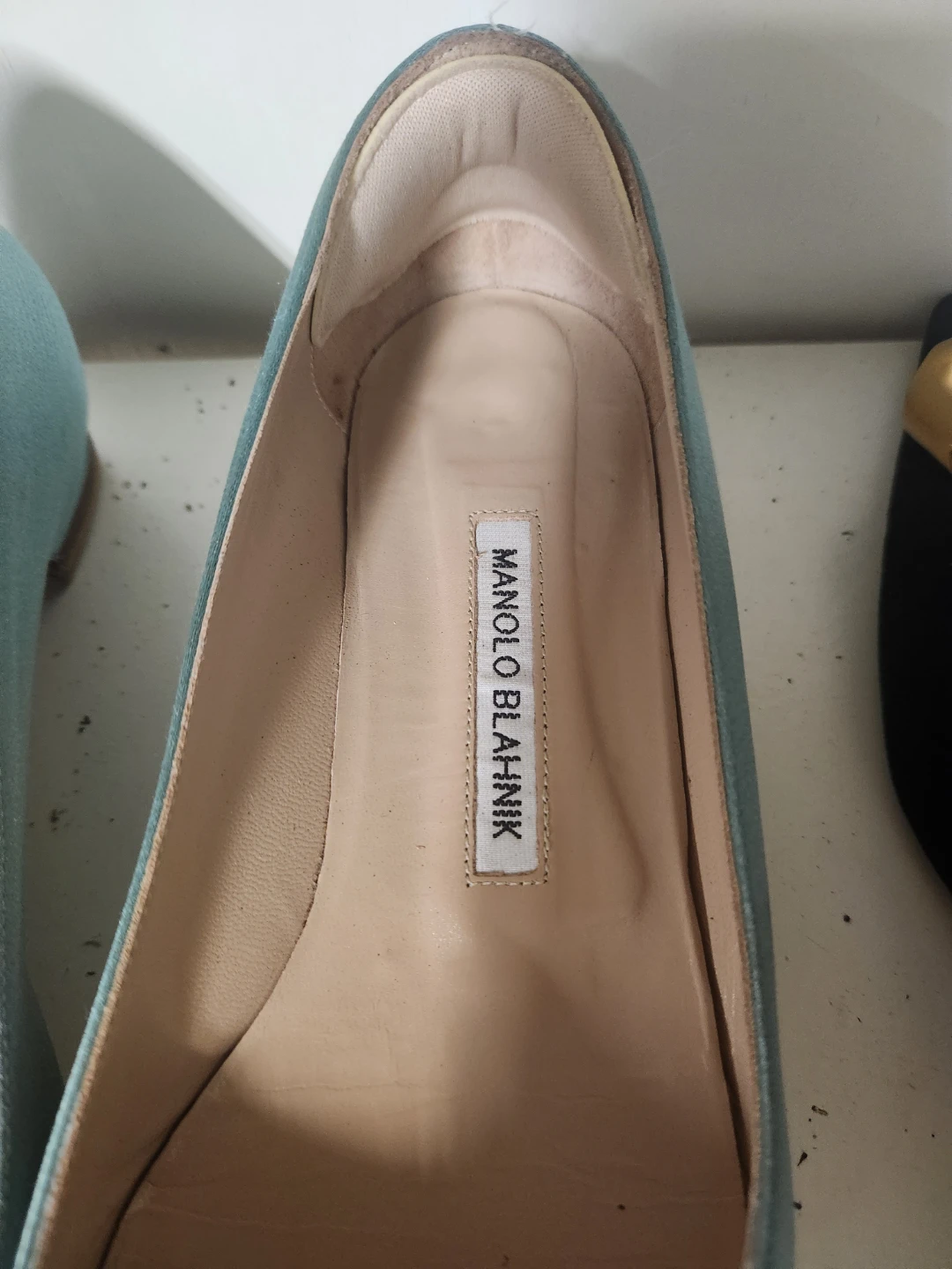 Manolo Blahnik Embellished Flats - Teal - photo 2