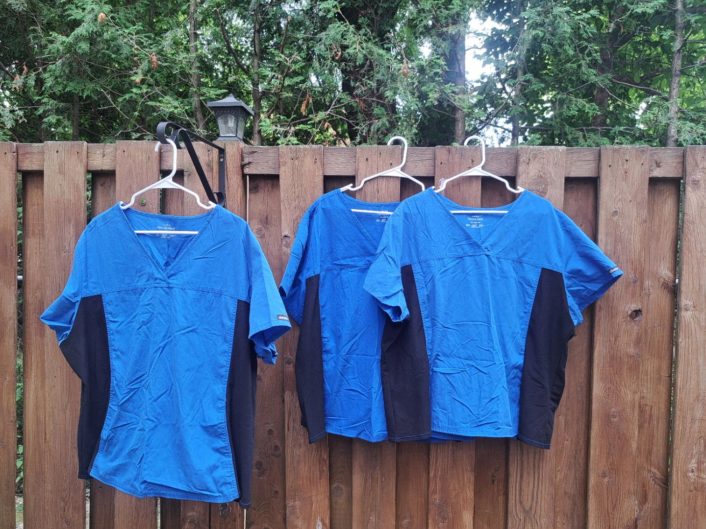 Cherokee Flexibles Blue Scrub Tops (3XL, 5XL)