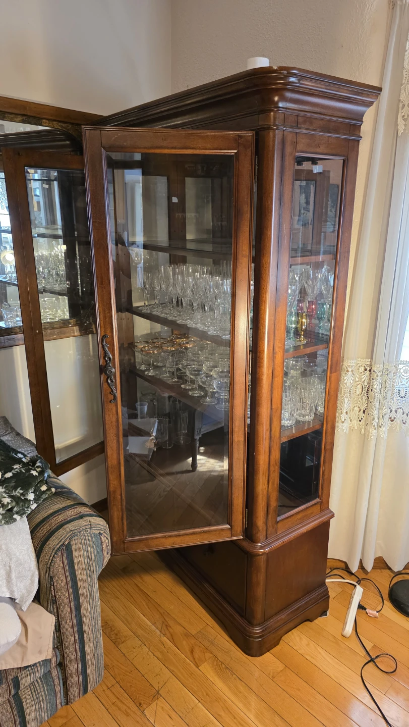 Wooden Display Cabinet with Glass Doors - photo 3