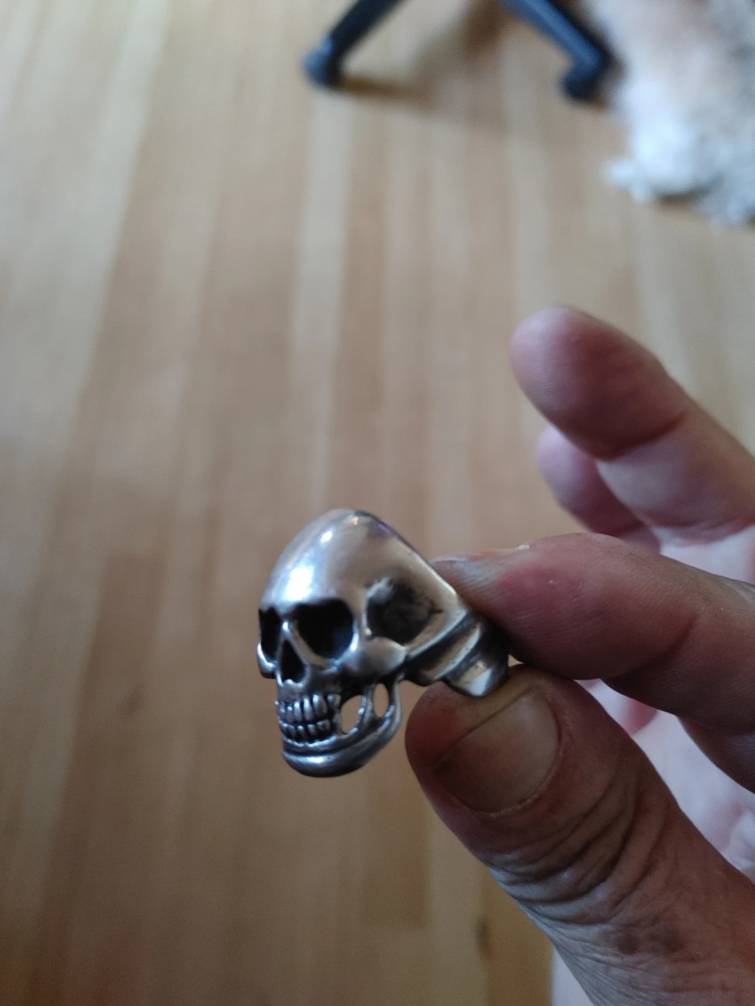 Silver Skull Ring - photo 3