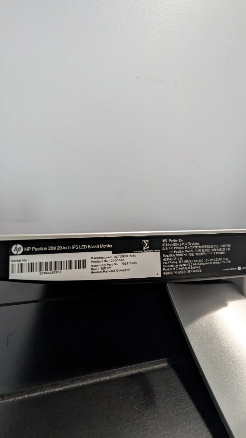 HP Pavilion 20xi 20-inch IPS LED Monitor - photo 3