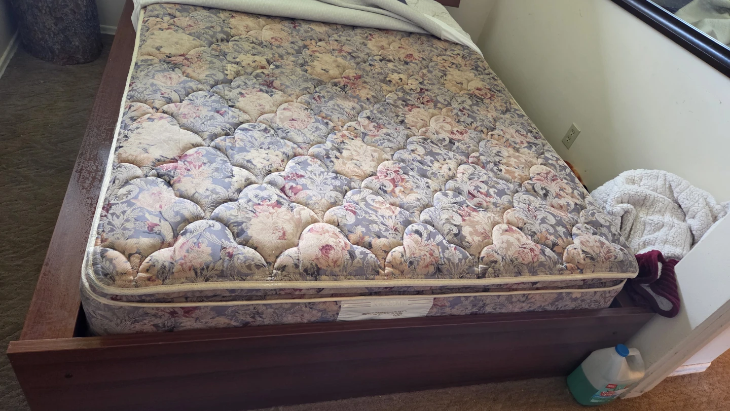 FREE Queen Kingsdown Bordeaux Mattress Set & IKEA frame - photo 3