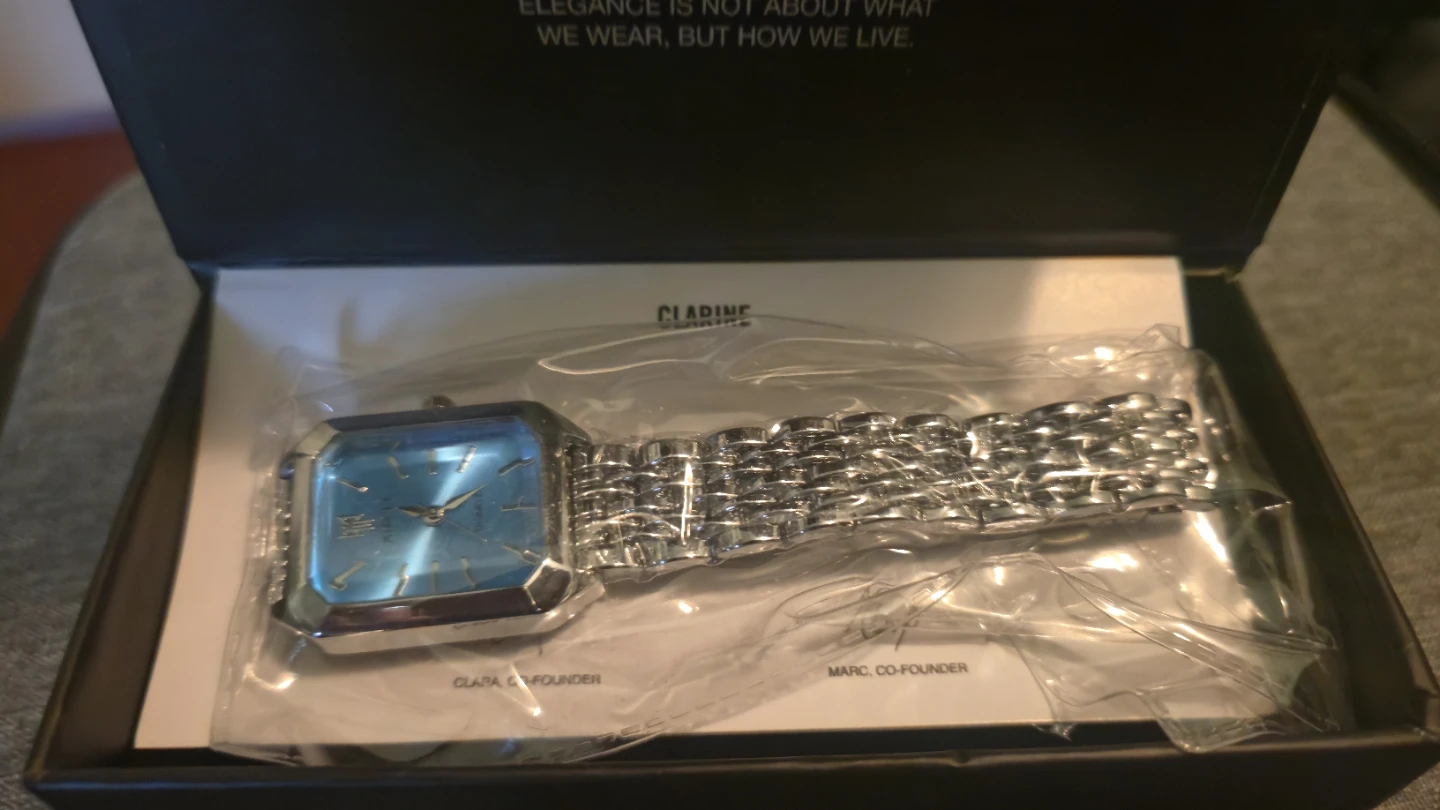 Clarène Women's Watch - Blue Face, Silver Band - photo 3