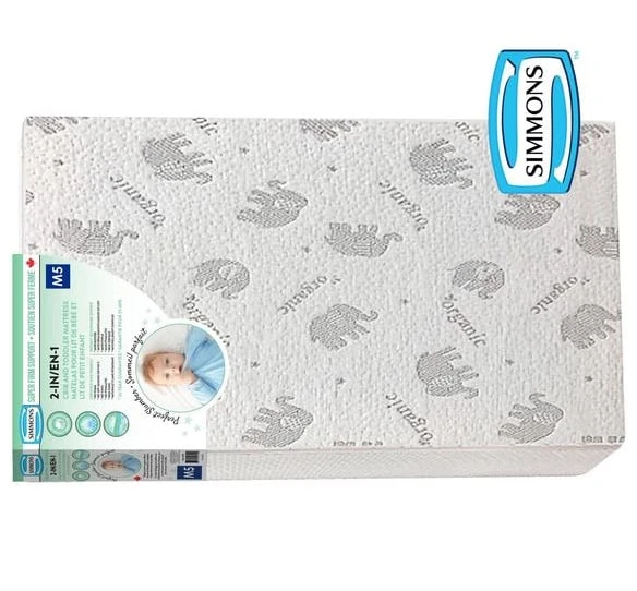NEW Simmons Organic 2-in-1 Baby Crib and Toddler Mattress - photo 2