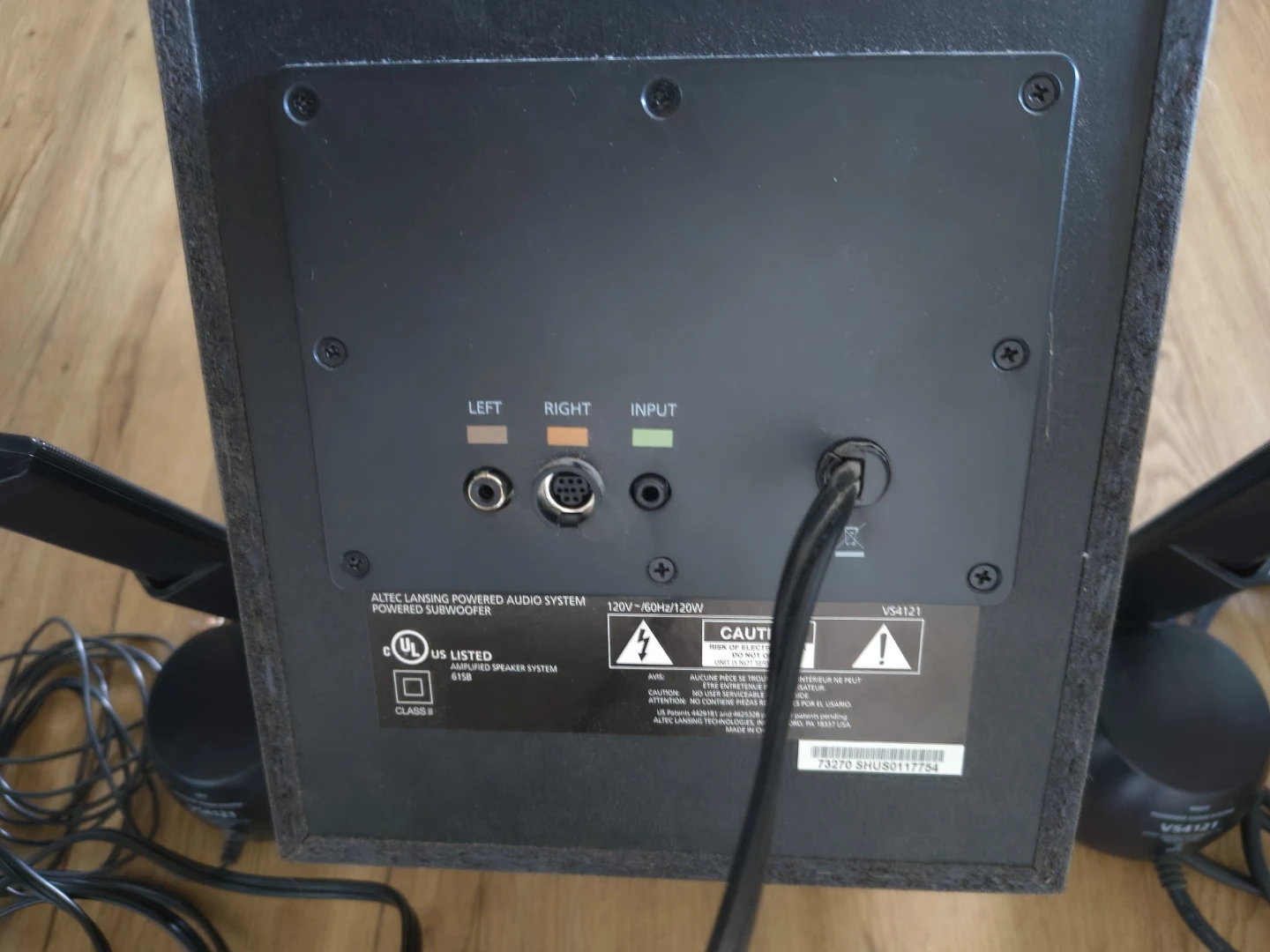 Altec Lansing VS4121 Powered Subwoofer Speaker system System - photo 2