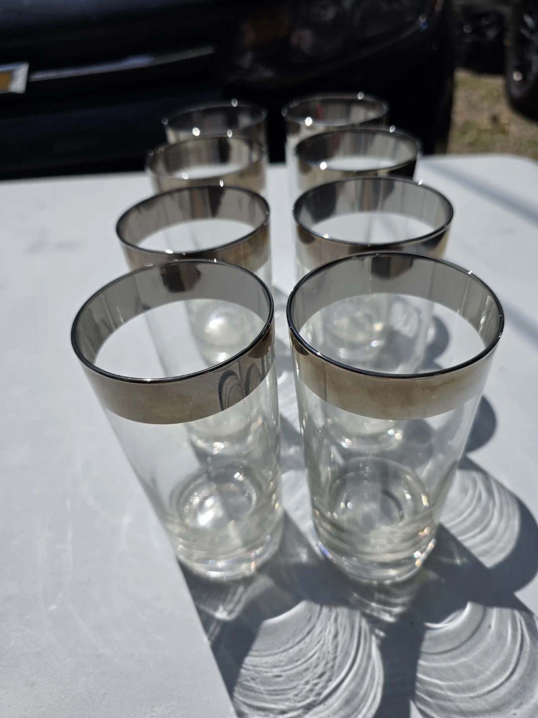 Set of 8 Vintage Dorothy Thorpe Highball Tumbler Glasses