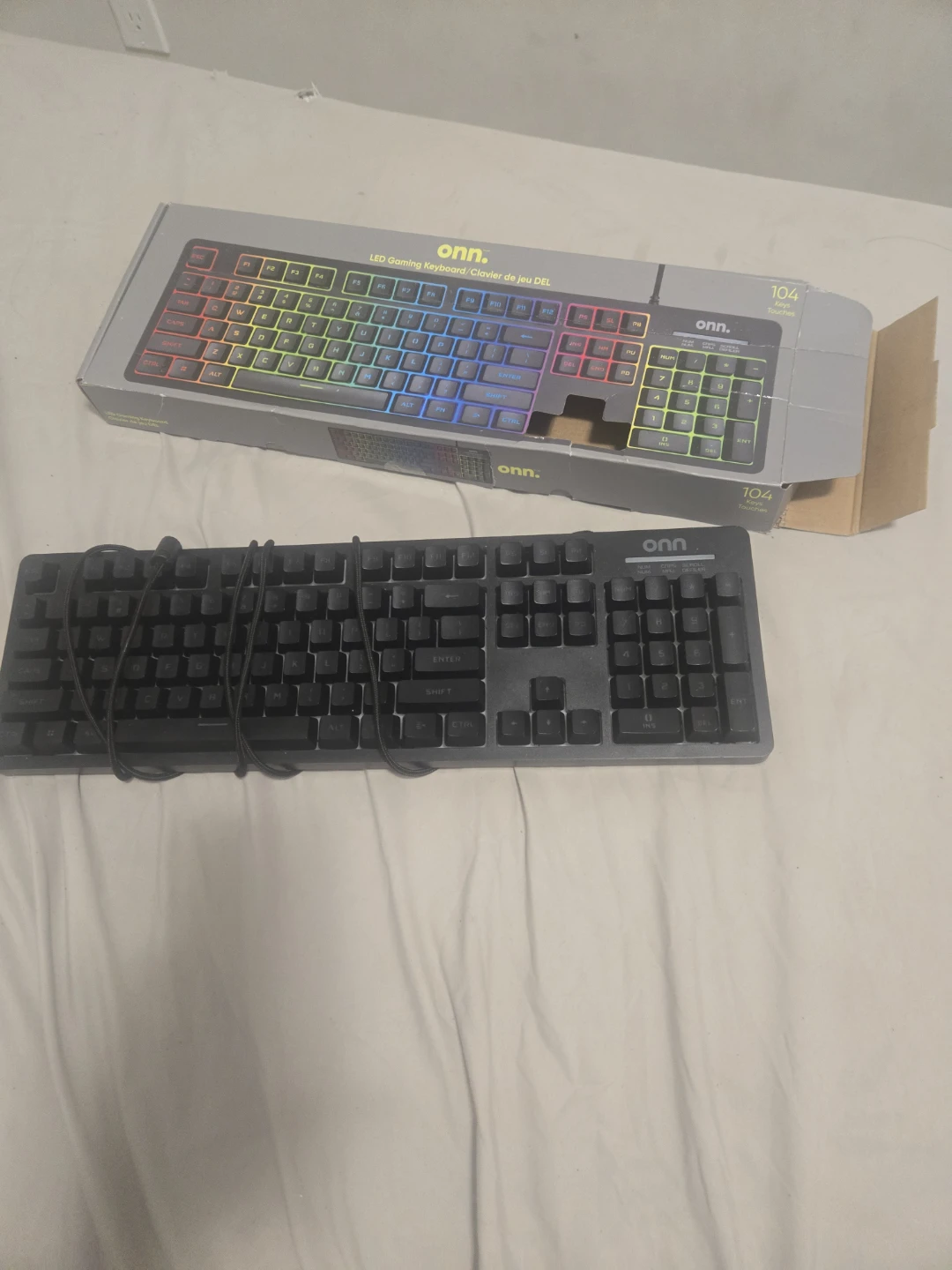 Onn. LED Gaming Keyboard 104 Keys