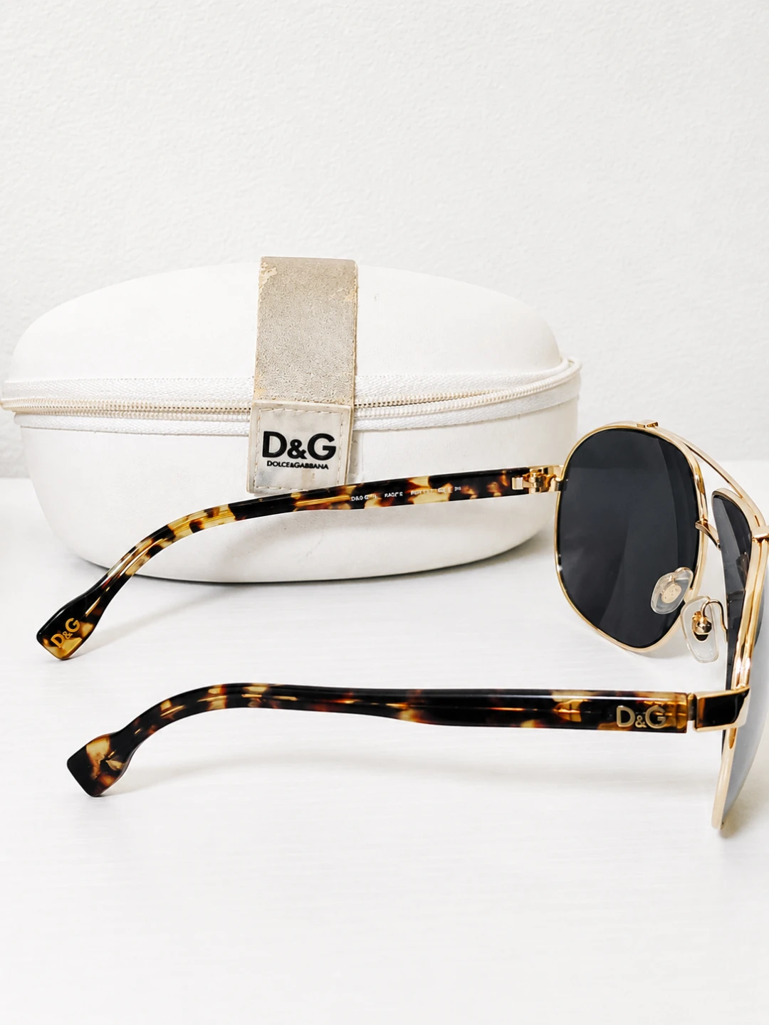 D&G Dolce & Gabbana Aviator Sunglasses with Case - photo 2