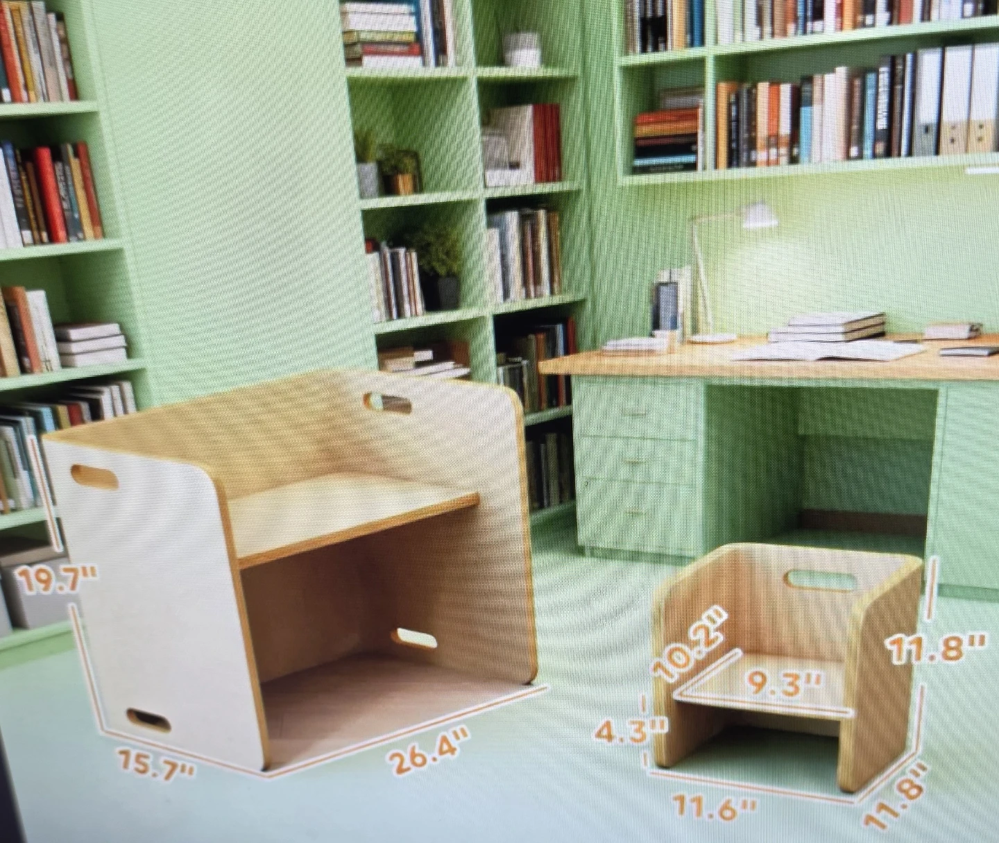 Kids Wooden Table and Chair Set - photo 3