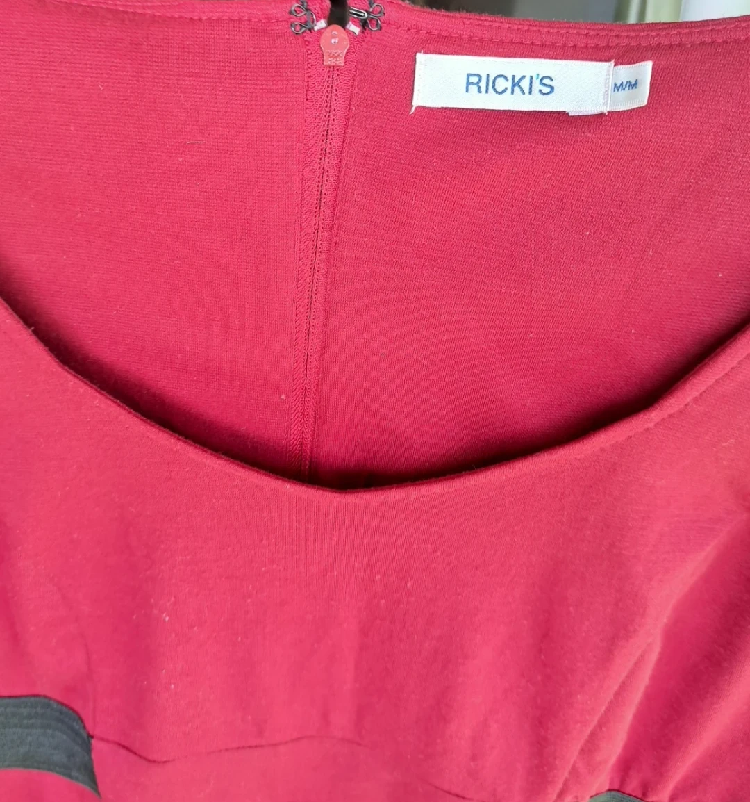 Rickis Red Dress with black Waistband - photo 2
